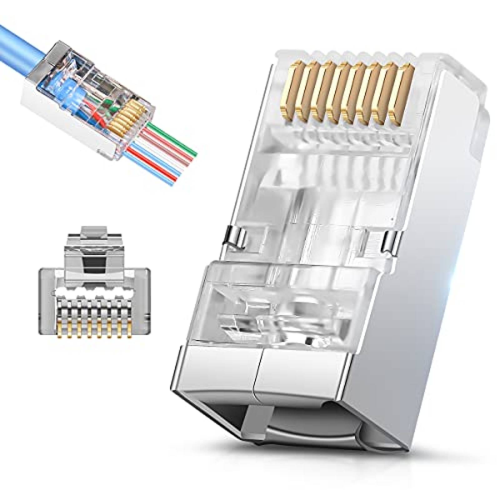 Conector RJ-45 Categoría 6 Bolsa con 20 conectores