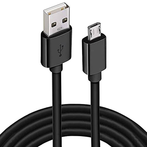 Cable Cargador KAHEAUM USB a Micro USB de 10 Pies -Negro