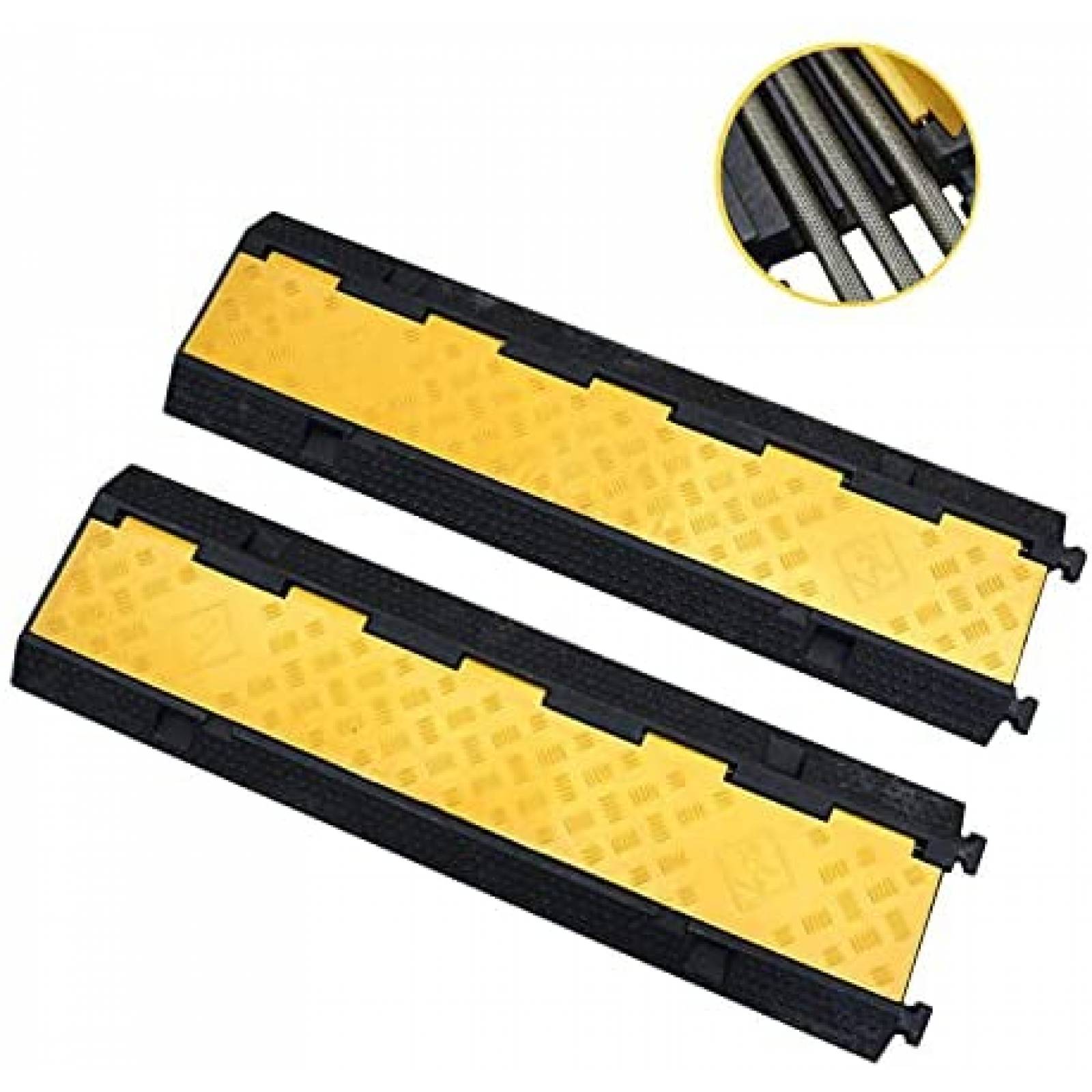 Protector de Cable LH GUARD 2 Pzs Rampa 3 Canales -Amarillo