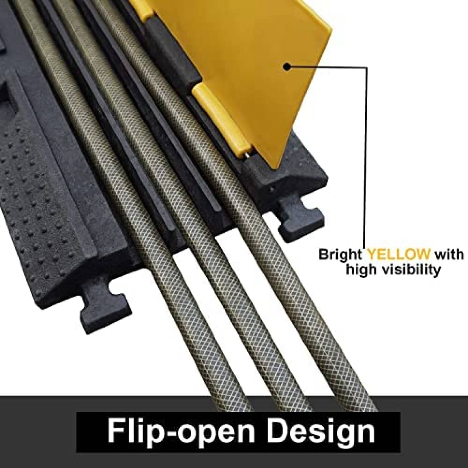 Protector de Cable LH GUARD 2 Pzs Rampa 3 Canales -Amarillo