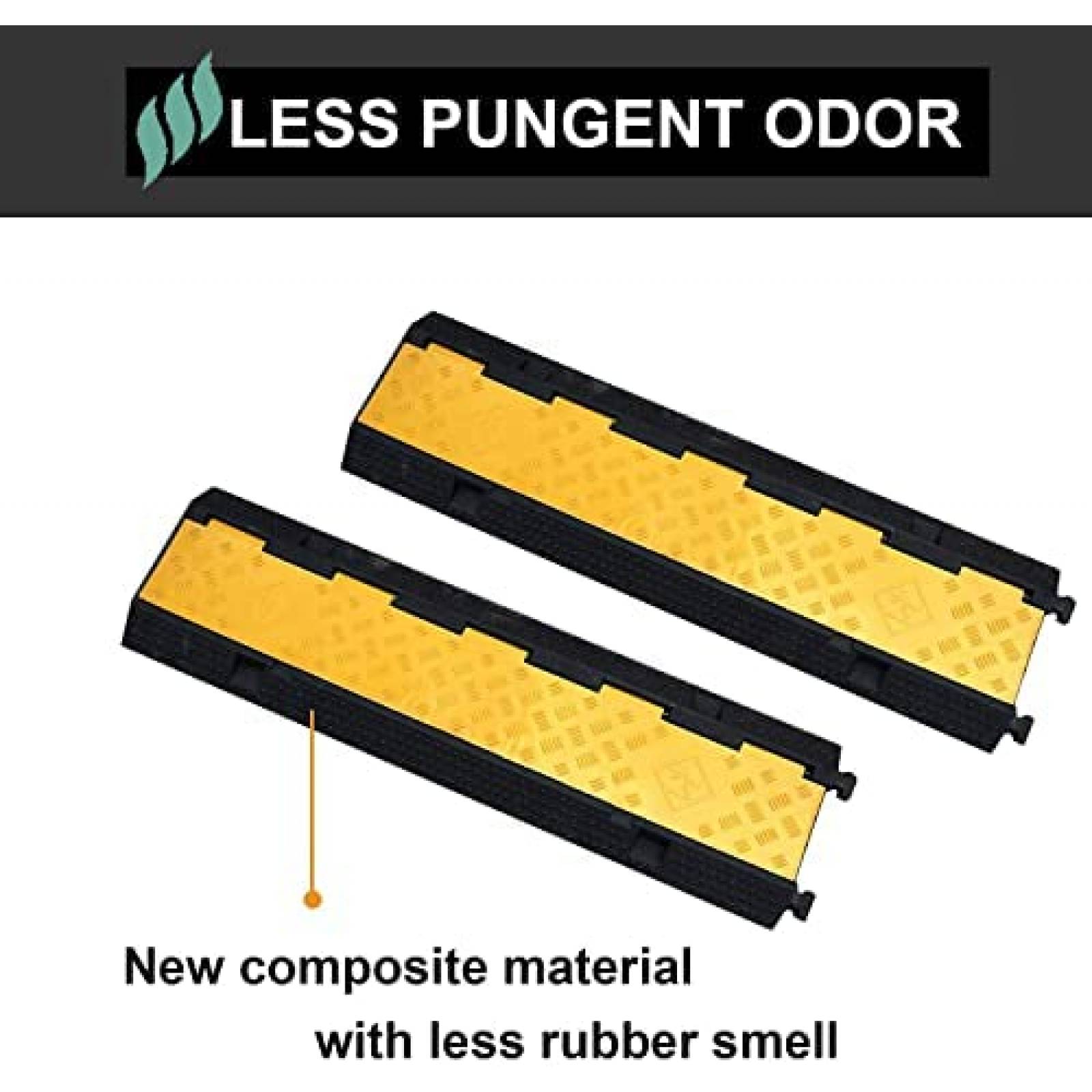 Protector de Cable LH GUARD 2 Pzs Rampa 3 Canales -Amarillo