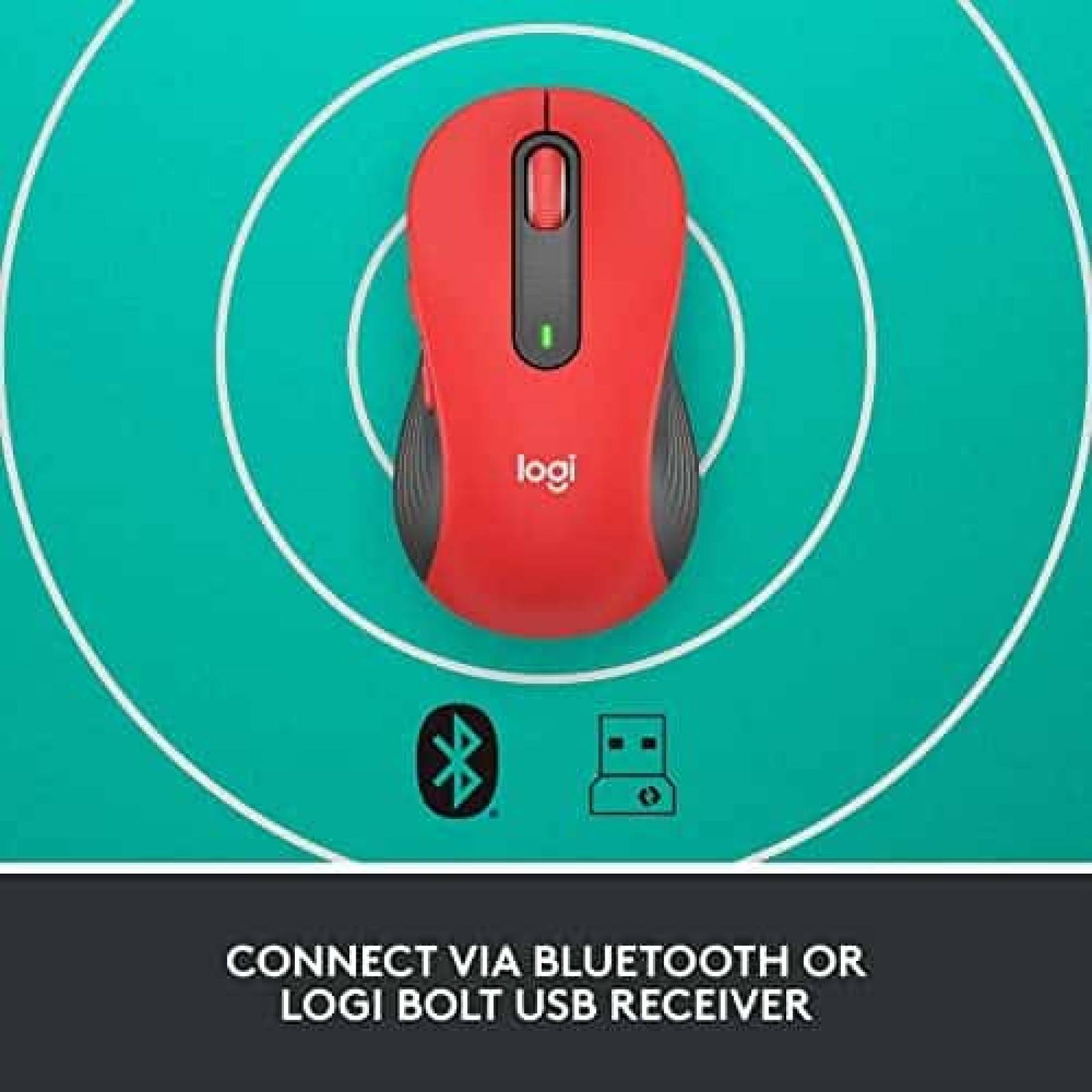 Mouse Logitech Signature M650 Inalambrico Tamao Mediano