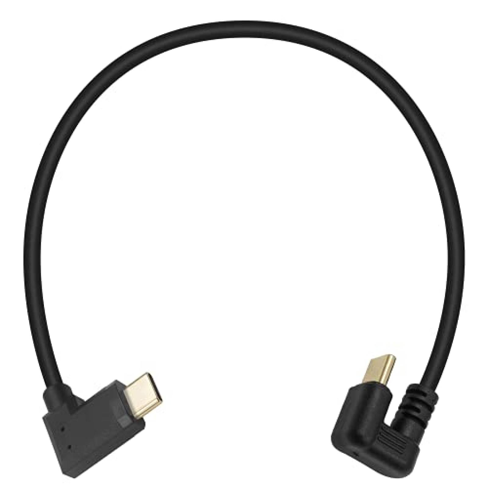 Cable entrada USB C a USB C Poyiccot 1ft macho/macho -Negro