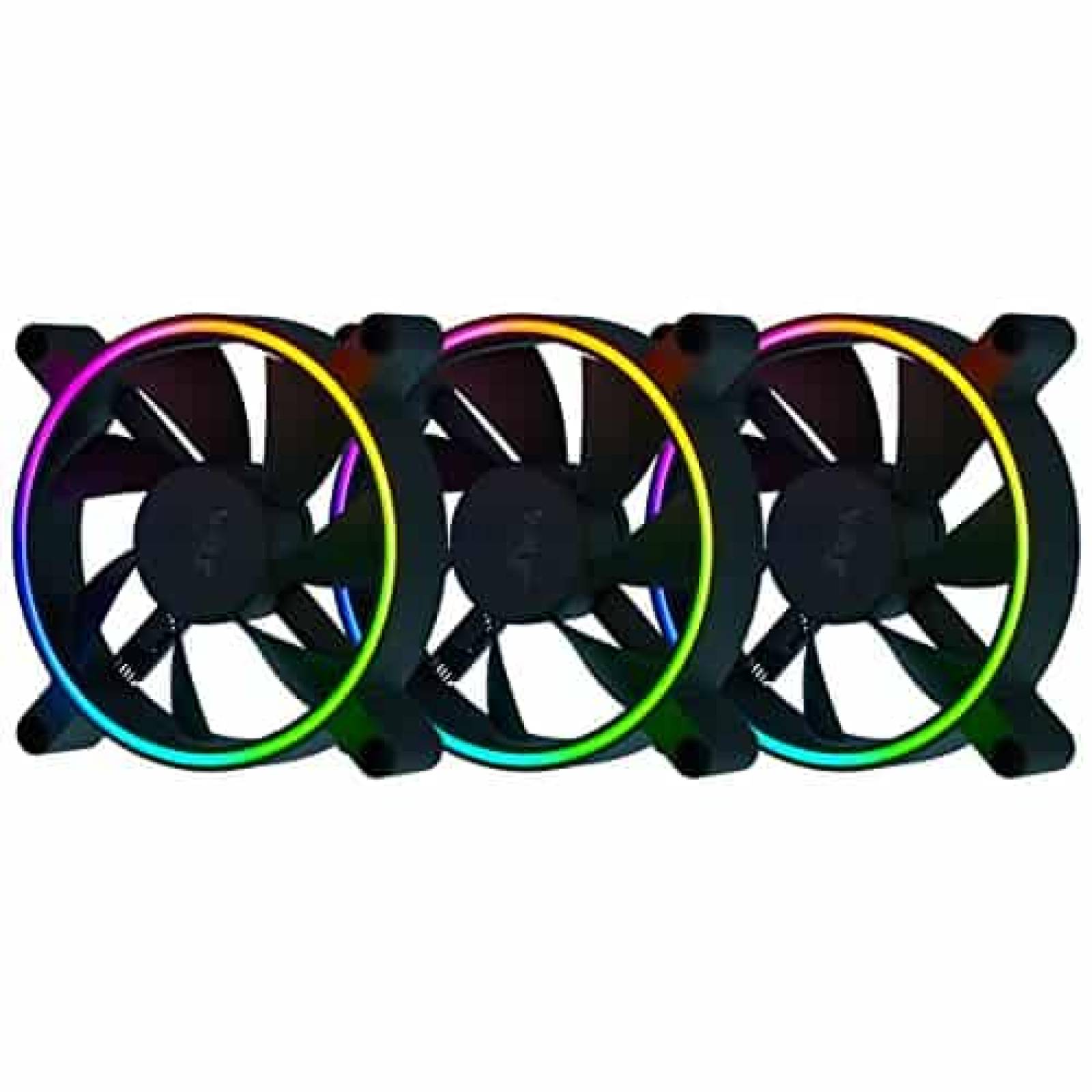 Ventiladores para PC Razer Kunai Hidraulico RGB 120mm 3pz