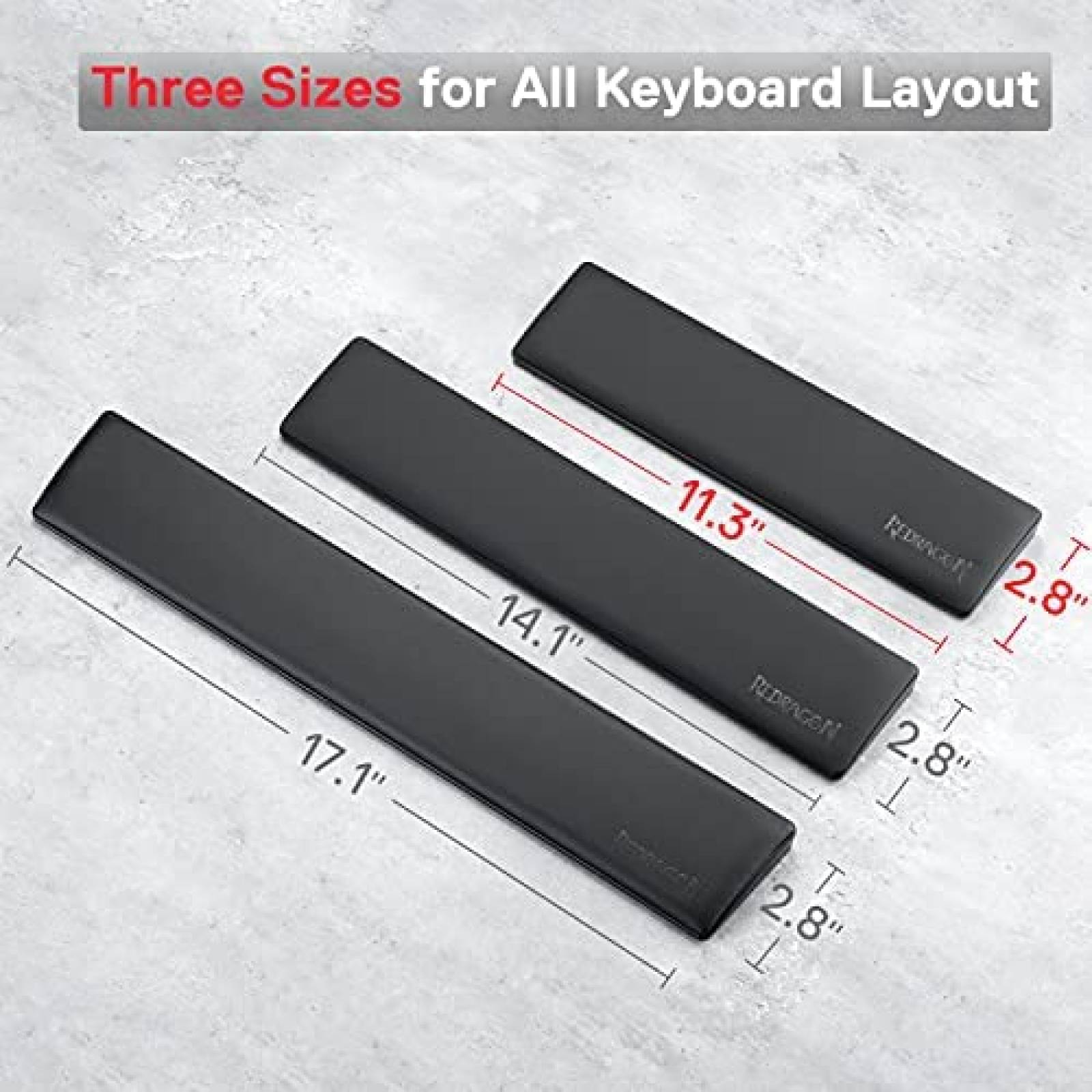 Almohadilla de Teclado Redragon P035 11.38''x2.87'' -Negro