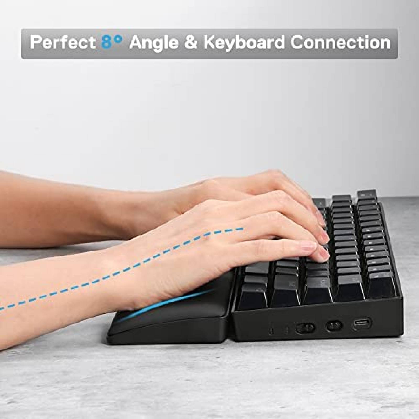 Almohadilla de Teclado Redragon P035 11.38''x2.87'' -Negro