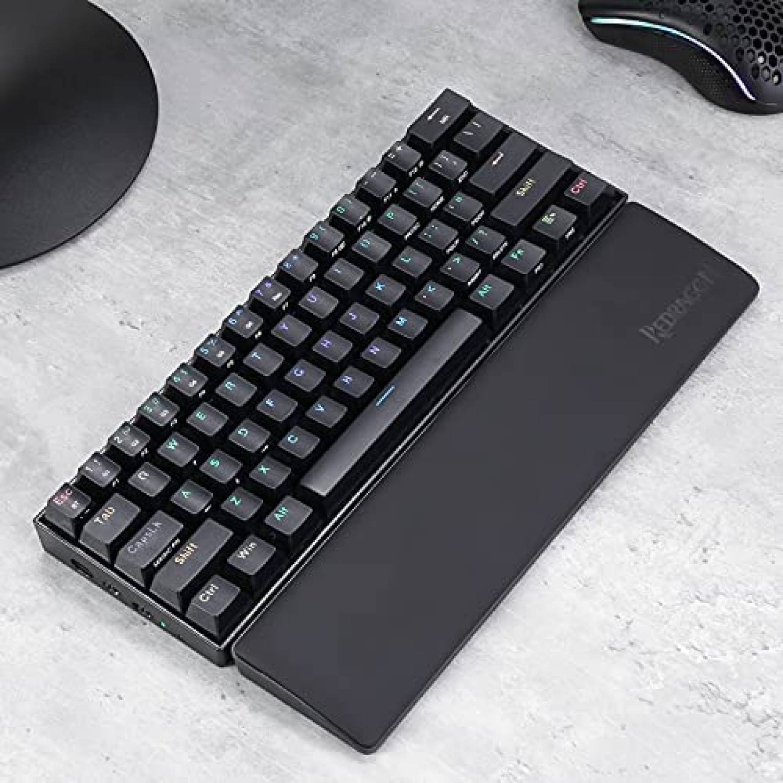 Almohadilla de Teclado Redragon P035 11.38''x2.87'' -Negro