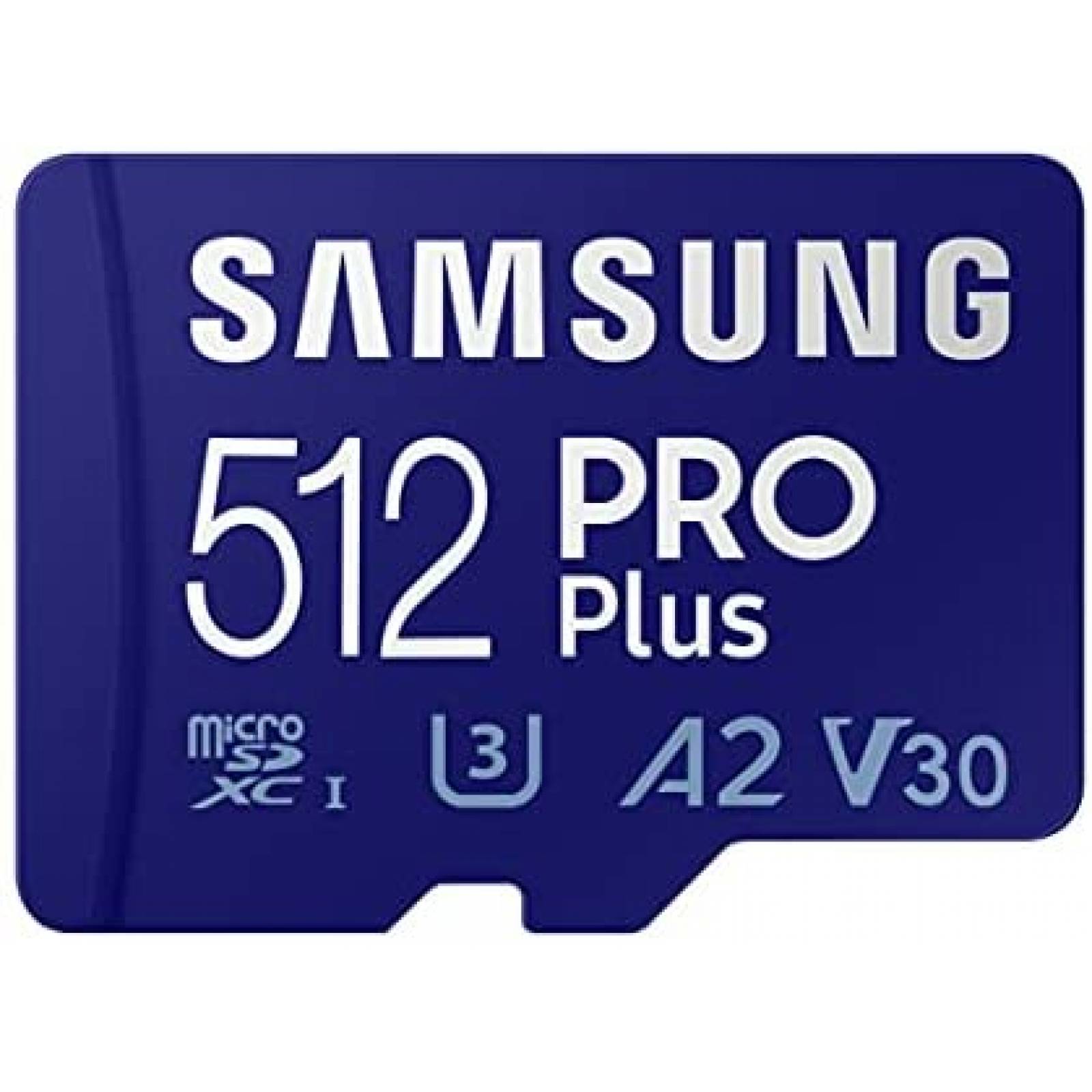 Tarjeta de Memoria Samsung PRO Plus 512GB microSDXC -Azul