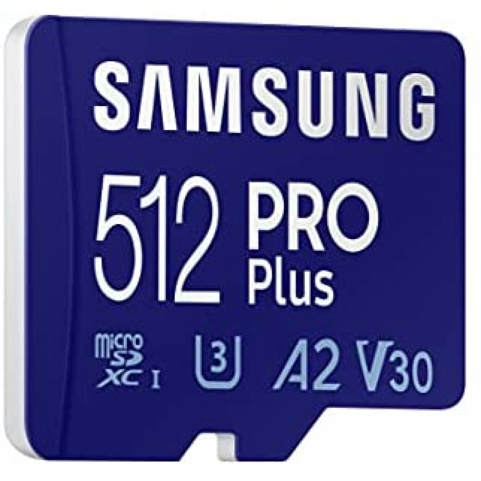 Tarjeta de Memoria Samsung PRO Plus 512GB microSDXC -Azul
