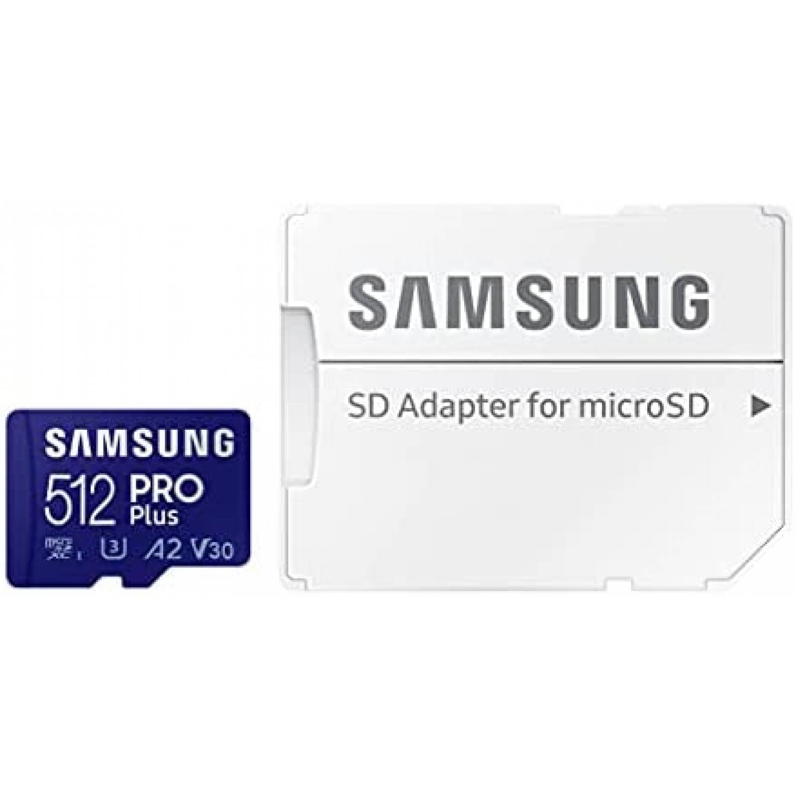 Tarjeta de Memoria Samsung PRO Plus 512GB microSDXC -Azul