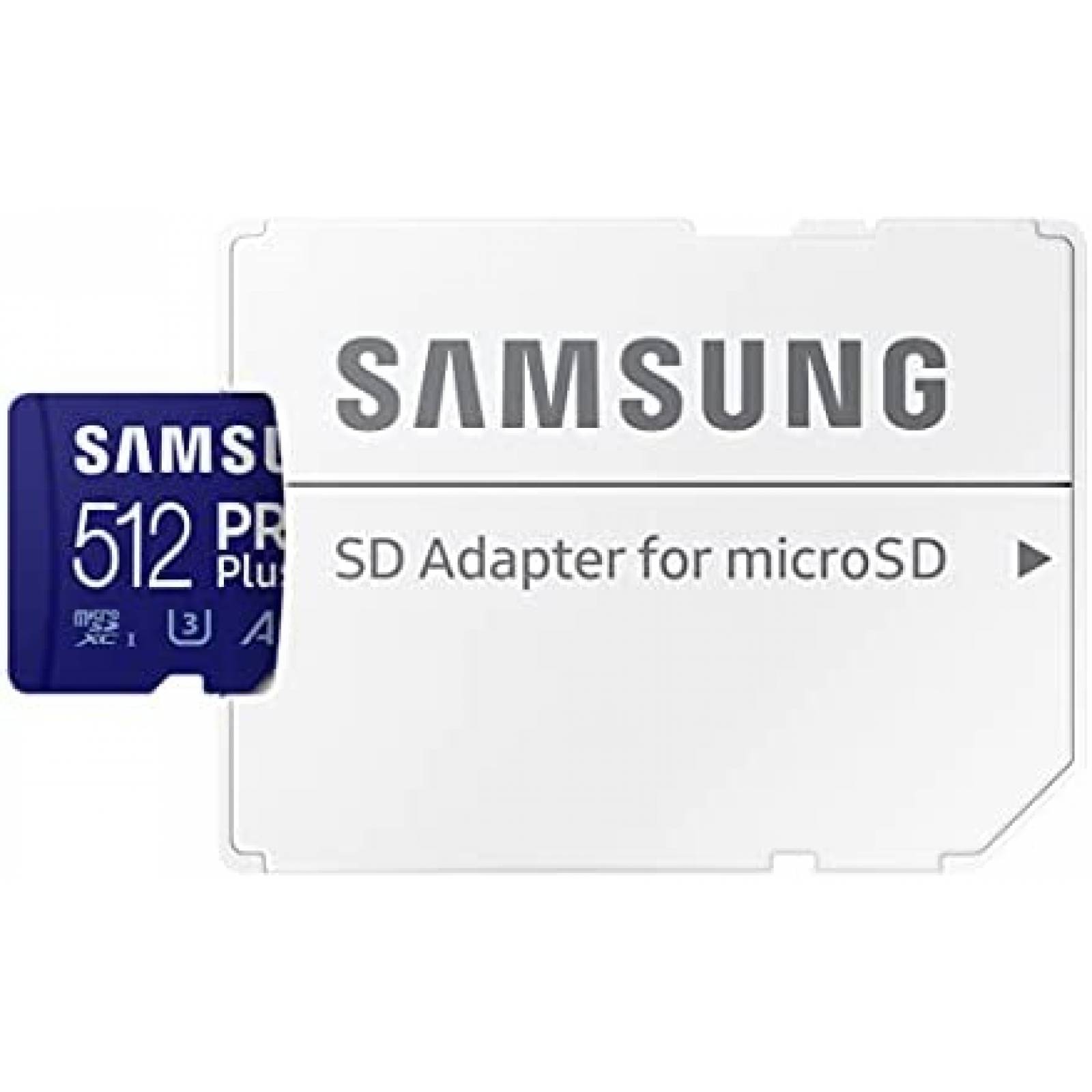 Tarjeta de Memoria Samsung PRO Plus 512GB microSDXC -Azul