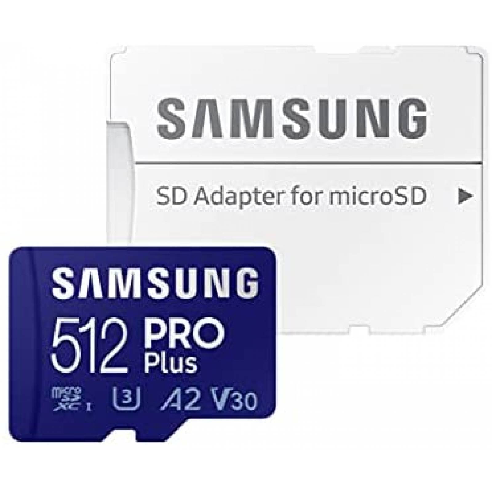 Tarjeta de Memoria Samsung PRO Plus 512GB microSDXC -Azul