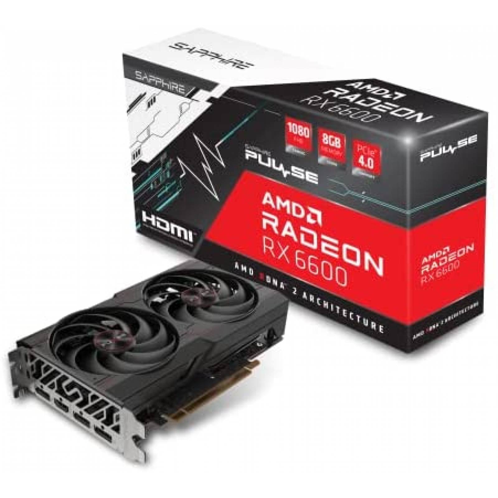 Tarjeta Grafica Sapphire Pulse AMD Radeon RX 6600 8GB GDDR6