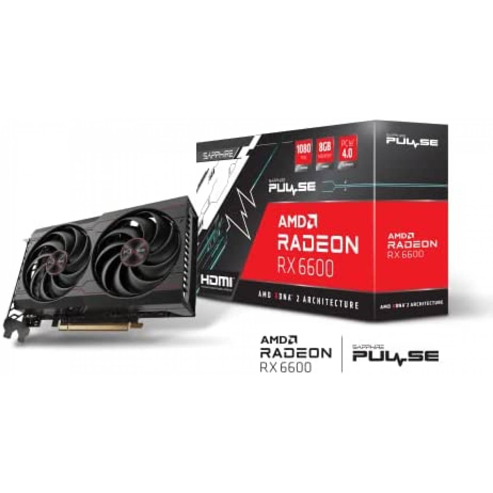 Tarjeta Grafica Sapphire Pulse AMD Radeon RX 6600 8GB GDDR6