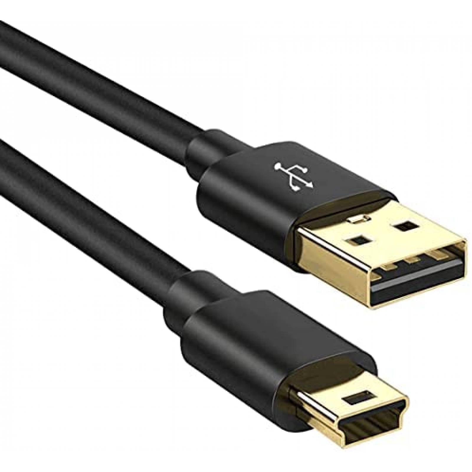Cable mini USB SCOVEE para camara digital de 3 ft -Negro