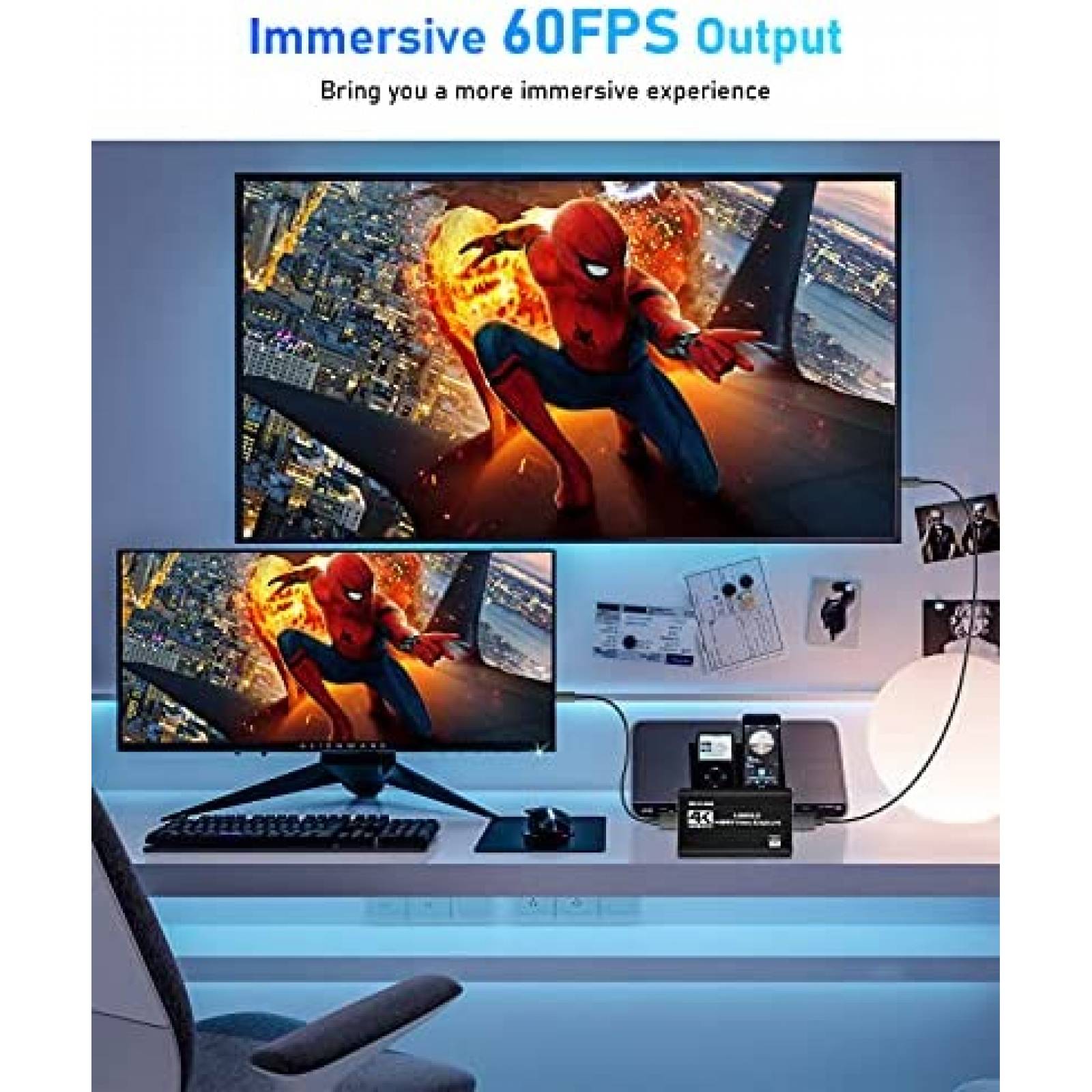 Tarjeta de Captura SKYLIGE Video y Audio HDMI 4K -Negro