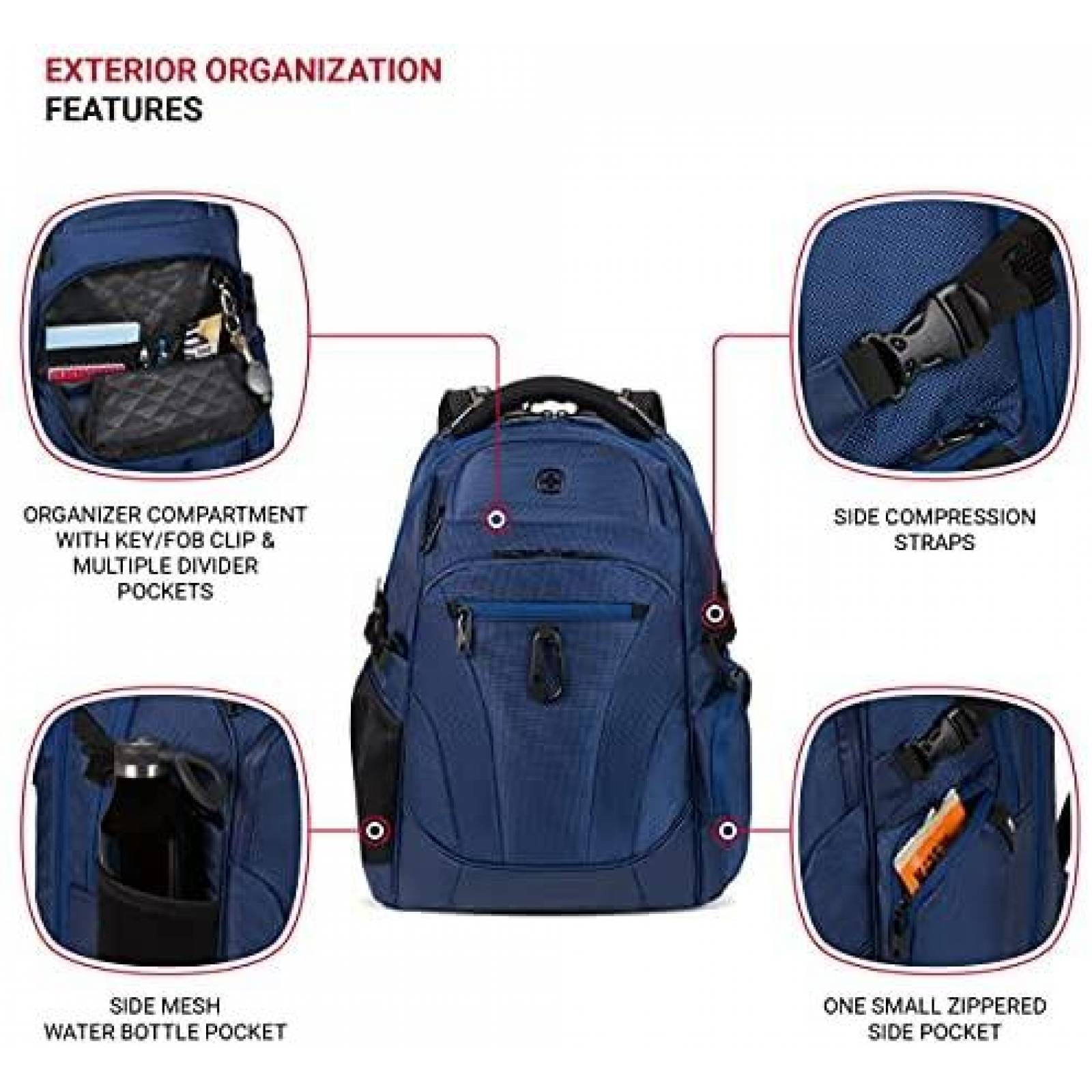 Mochila Swissgear SA6752 Comoda y De Calidad -Negro