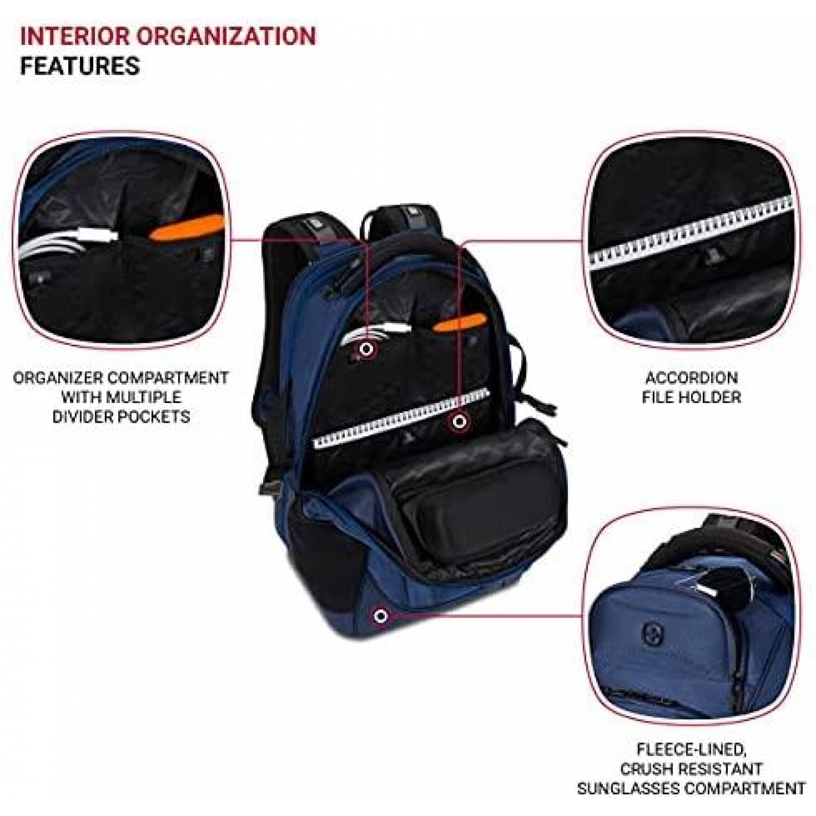 Mochila Swissgear SA6752 Comoda y De Calidad -Negro