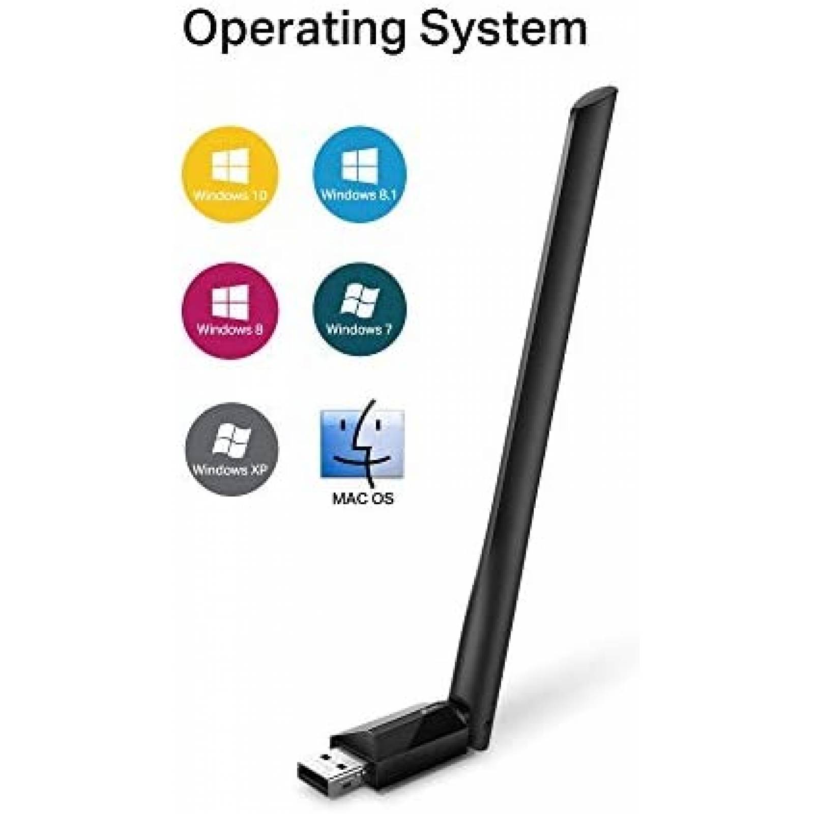 Antena TP-Link ARCHER T2U PLUS USB WLAN Compatible -Negro