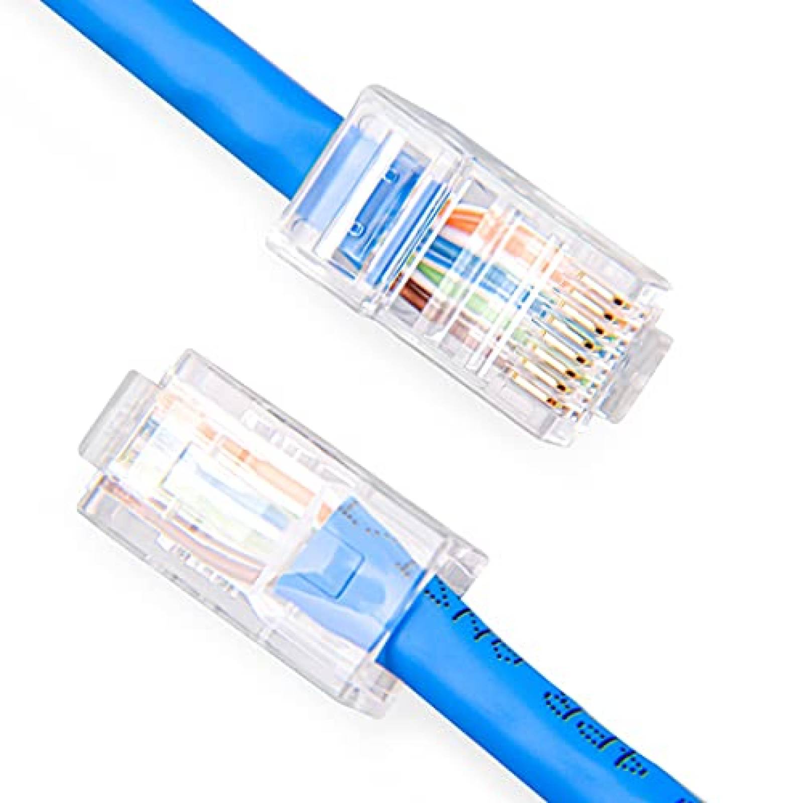 Conectores W NECTOUN 100 Pzs RJ45 UTP CAT5E -Transparente