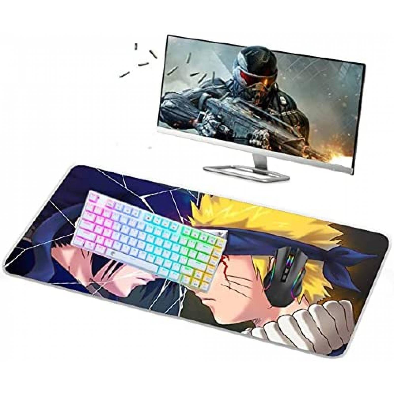 MousePad WDAXIN Naruto Shippuden Rectangular Gaming -Azul