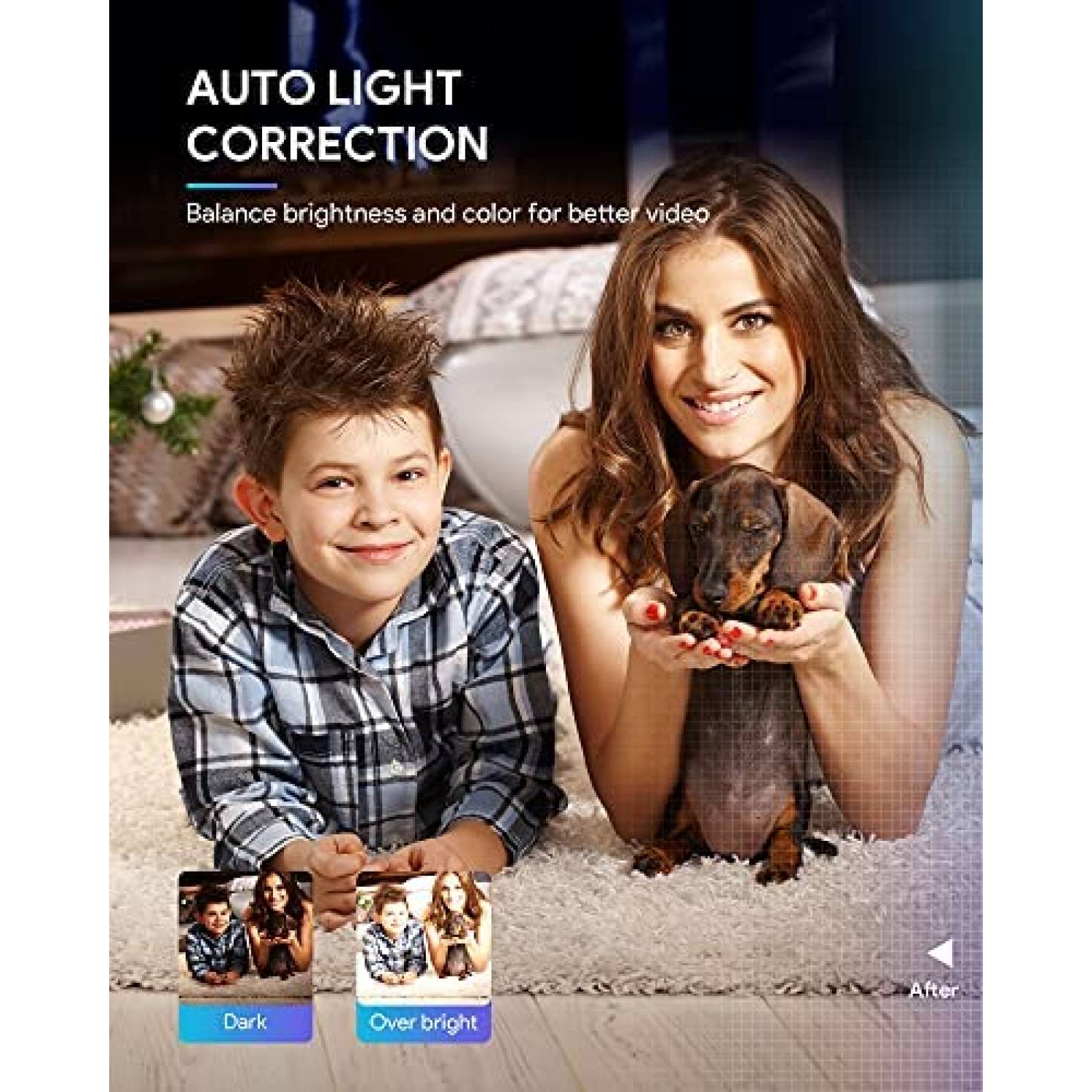 Camara Web WENKIA PC-LM7 1080P Con Doble Microfono -Negro