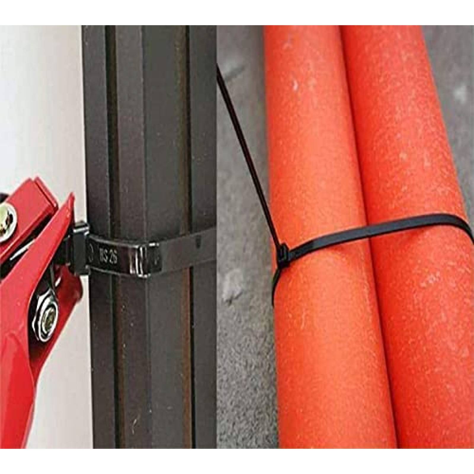 Cinchos XINGKEDA Extragrandes de Plastico 40'' 19 Pzs -Negro