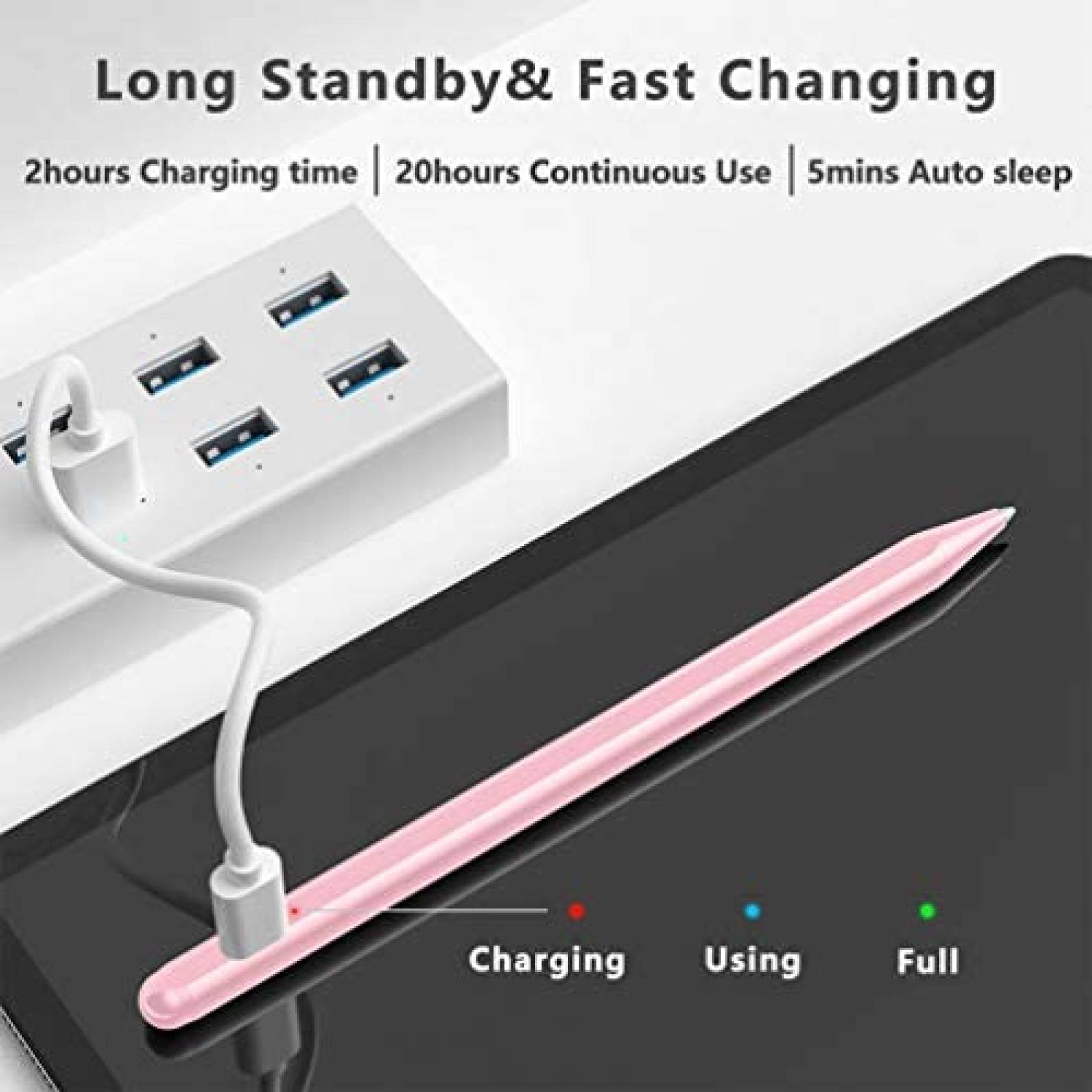 Pluma Stylus XIRON de 60H de Carga Comp. Apple Pencil