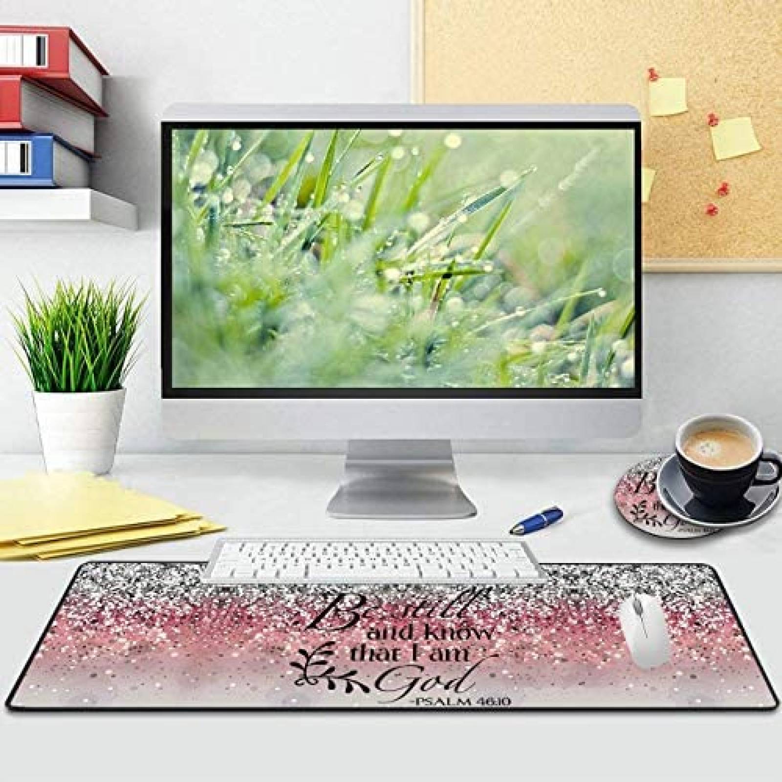 Mouse Pad XXL XMTMR-Glass de 31.5"11.8" -Rosa Dorado