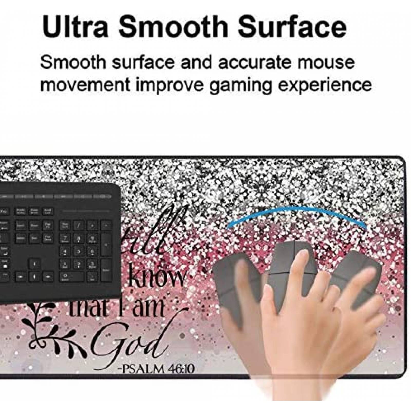 Mouse Pad XXL XMTMR-Glass de 31.5"11.8" -Rosa Dorado