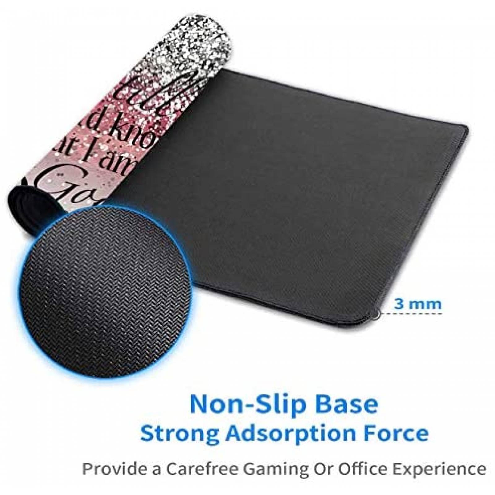 Mouse Pad XXL XMTMR-Glass de 31.5"11.8" -Rosa Dorado