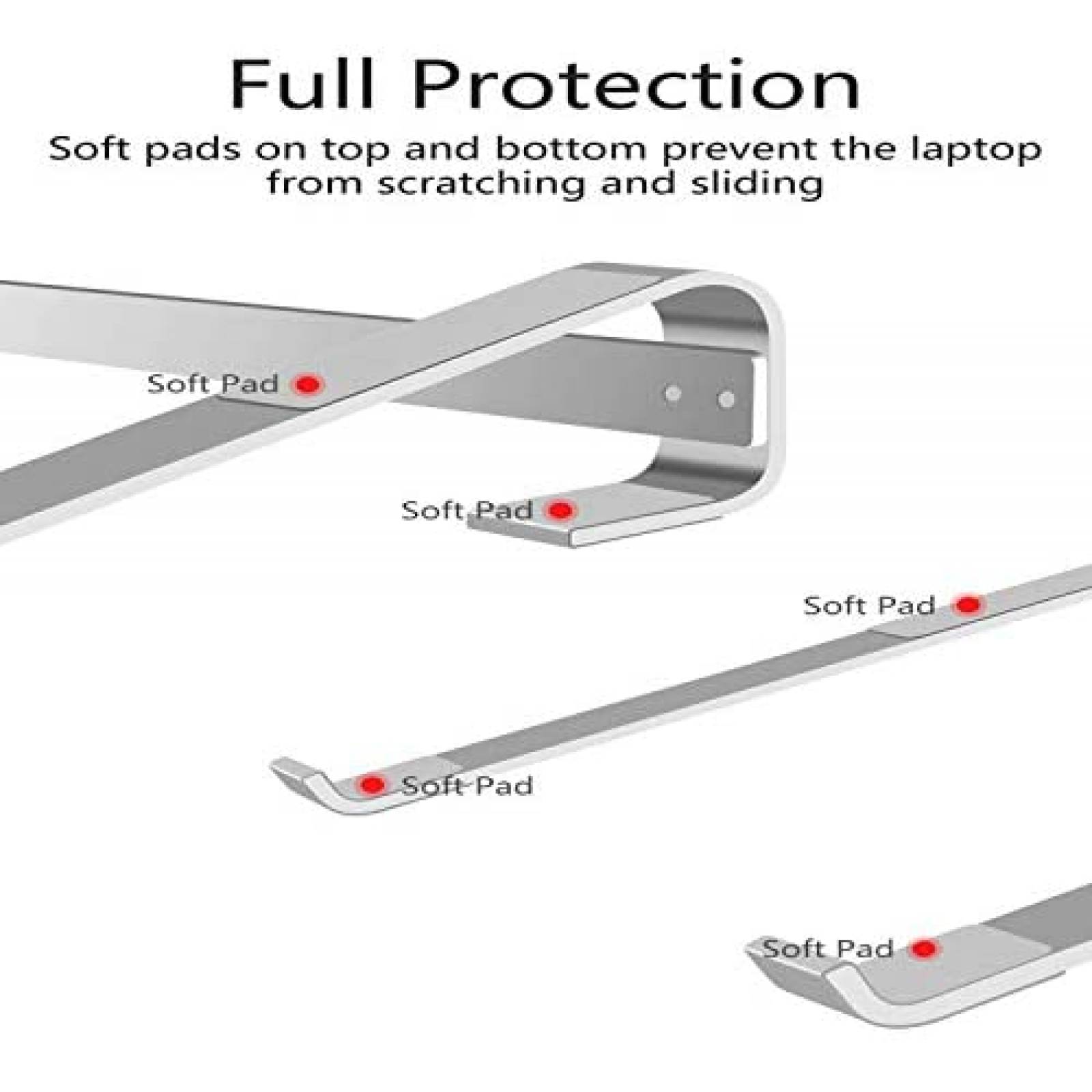 Soporte para Laptop YAMTO 10-15.6'' Aluminio Ligero -Negro