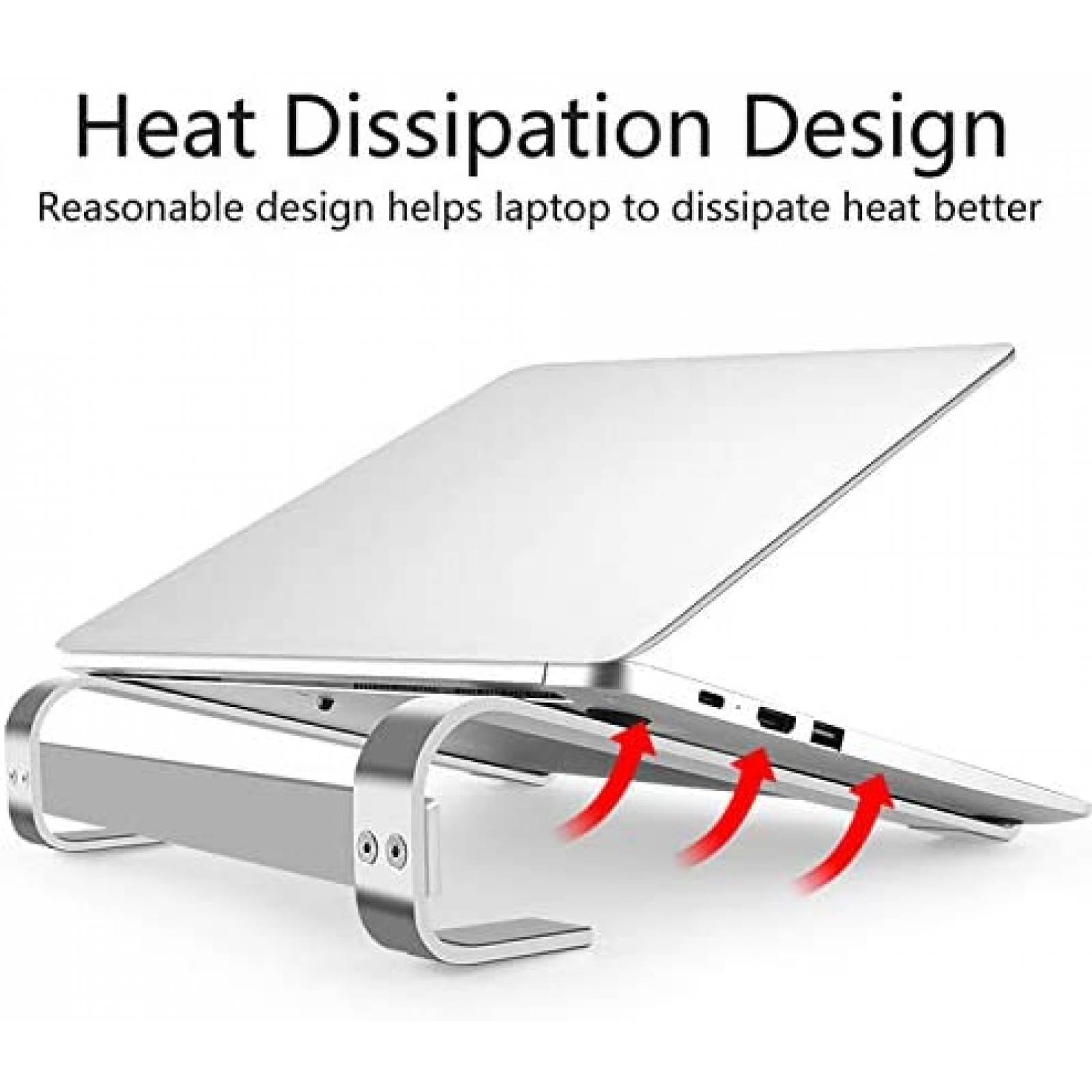 Soporte para Laptop YAMTO 10-15.6'' Aluminio Ligero -Negro