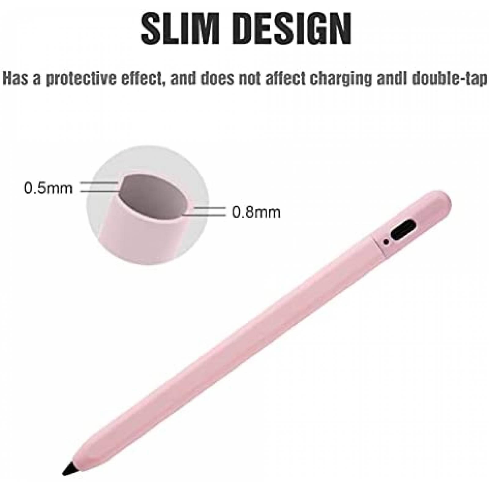 Funda YARENKA Antideslizante De Silicon Para Stylus Pen-Rosa