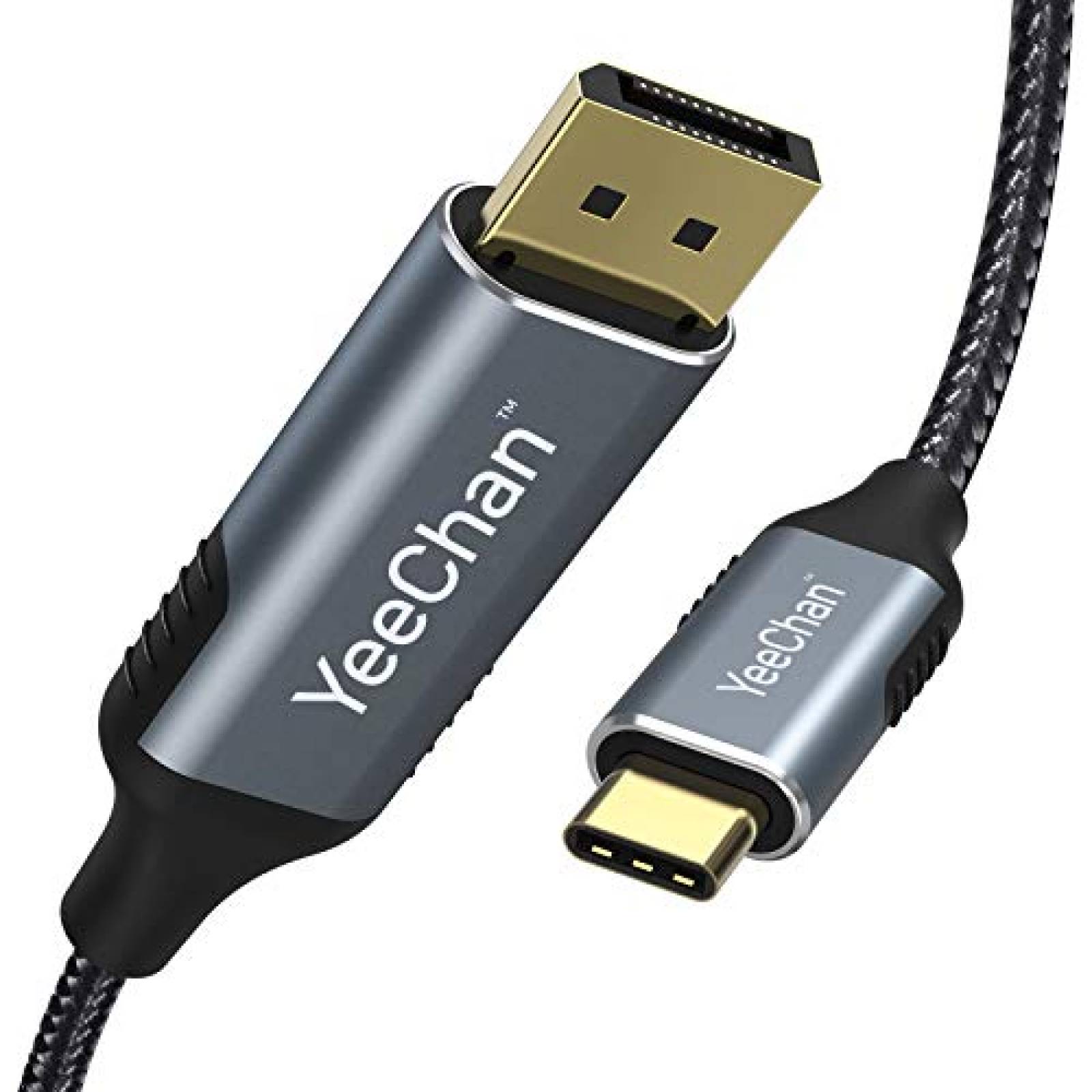 Cable YeeChan Cable USB C a DsiplayPort 6 FT -Gris