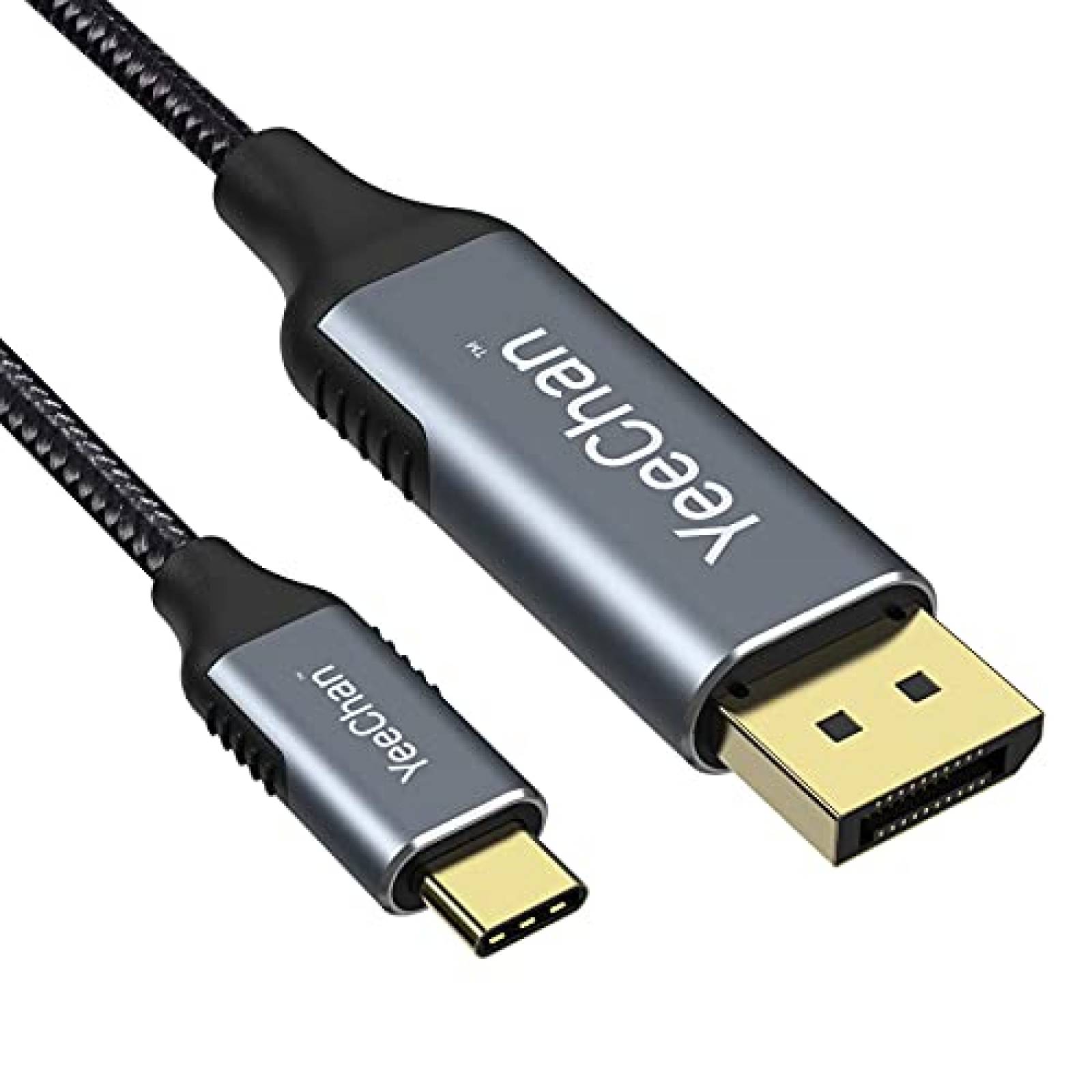 Cable YeeChan Cable USB C a DsiplayPort 6 FT -Gris