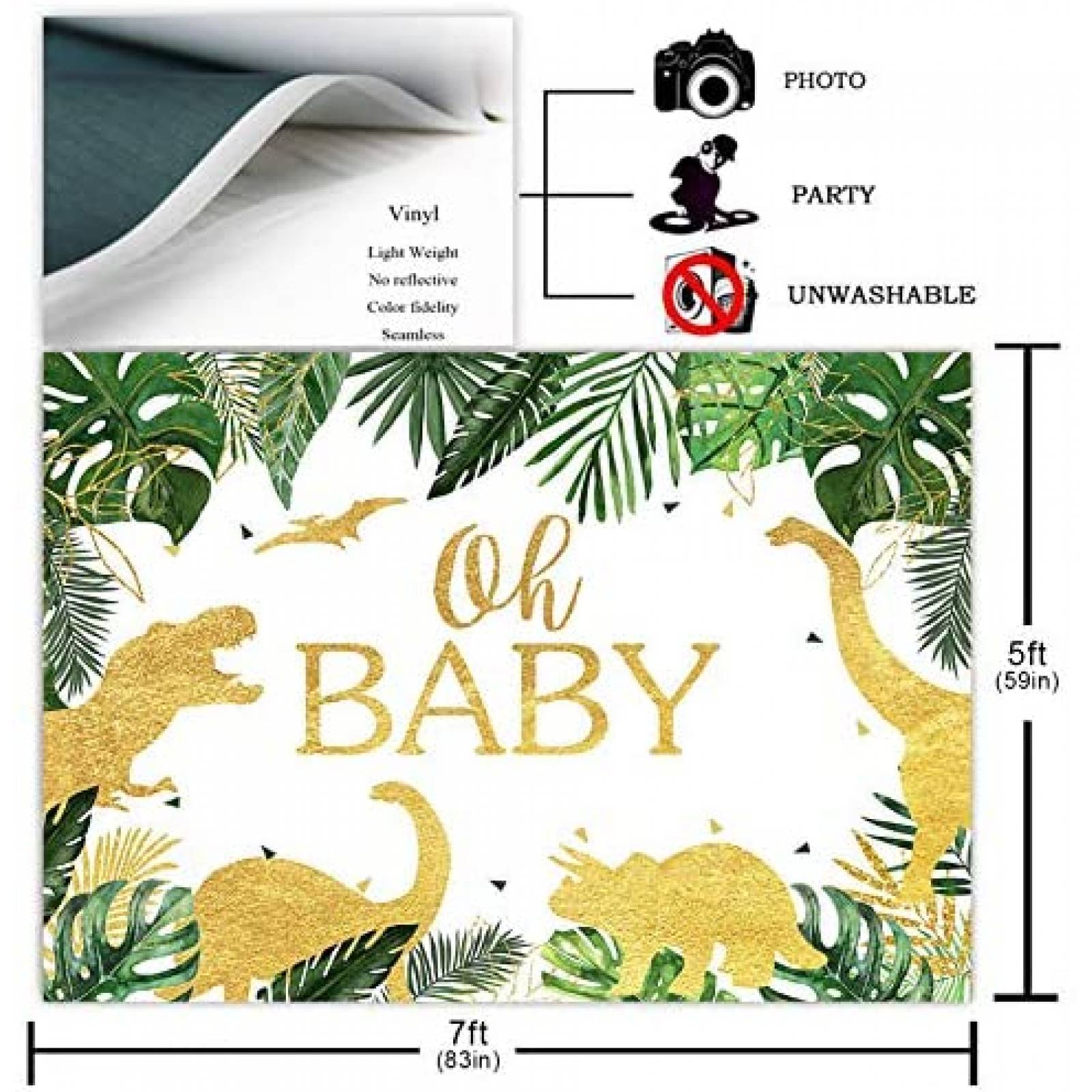 Fondo Fotografia Avezano Oh Baby Decoracion Dinosaurio