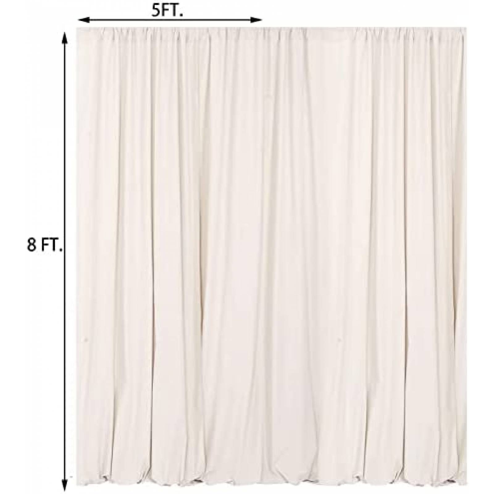 Fondo Fotografia B-COOL 2 Cortinas Ceremonia Bodas -Blanco