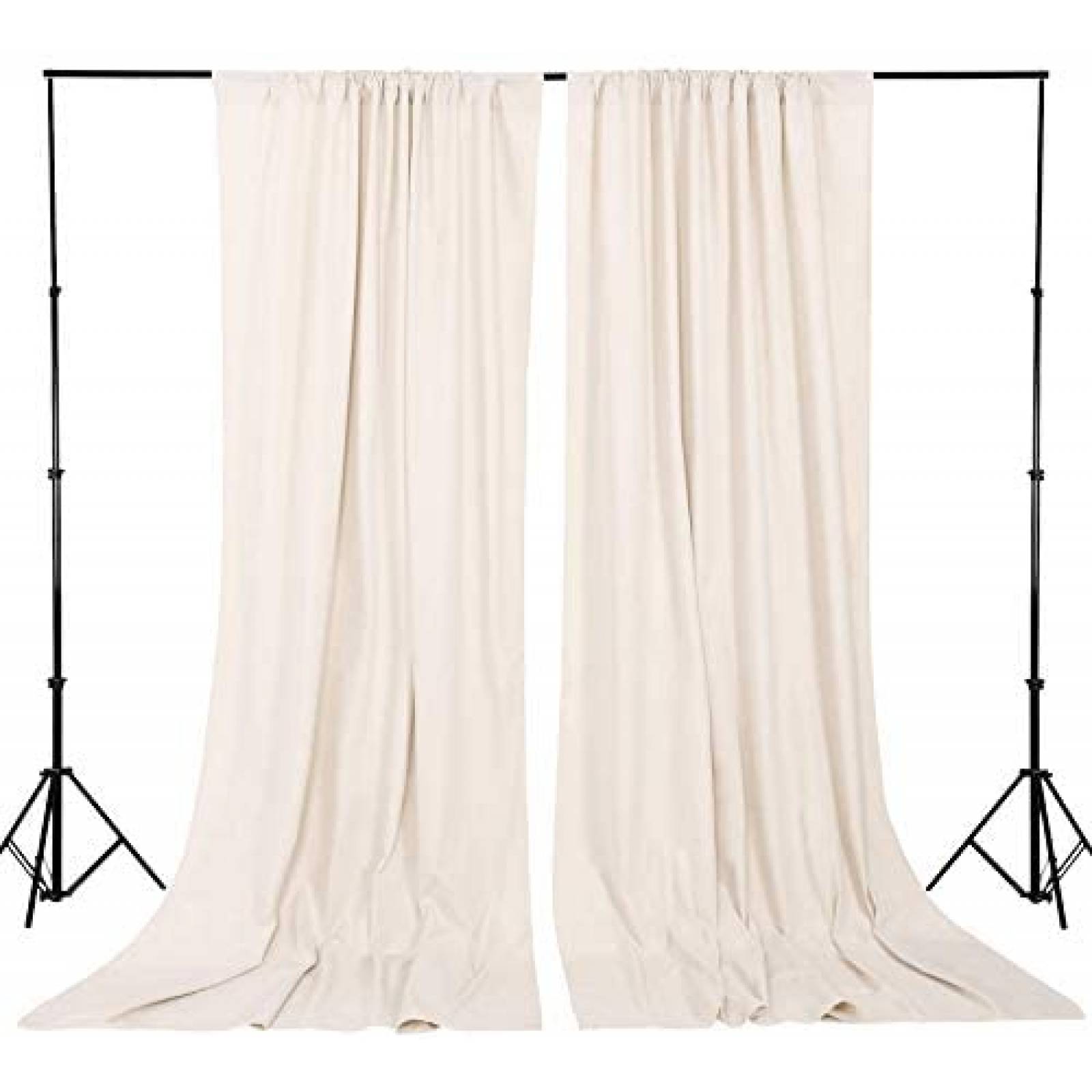 Fondo Fotografia B-COOL 2 Cortinas Ceremonia Bodas -Blanco