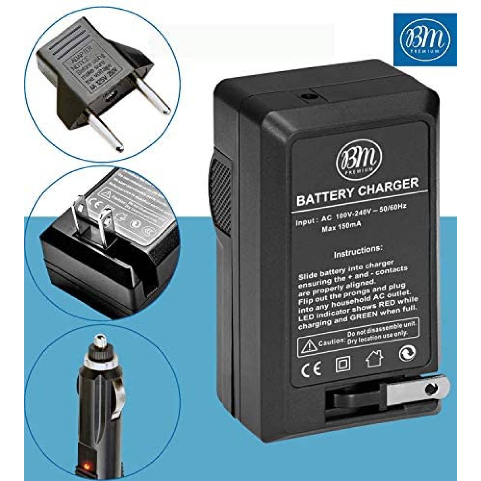 Cargador de Bateria BM Premium para Camara Nikon -Negro