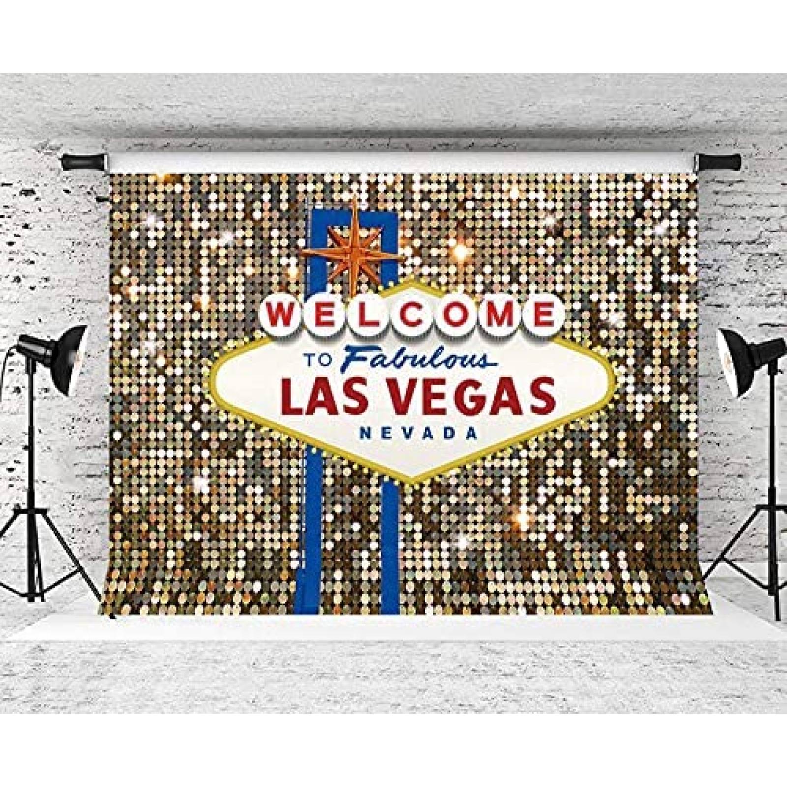 Fondo de Fotografia Cenven de 7x5 Pies -Casino Las Vegas