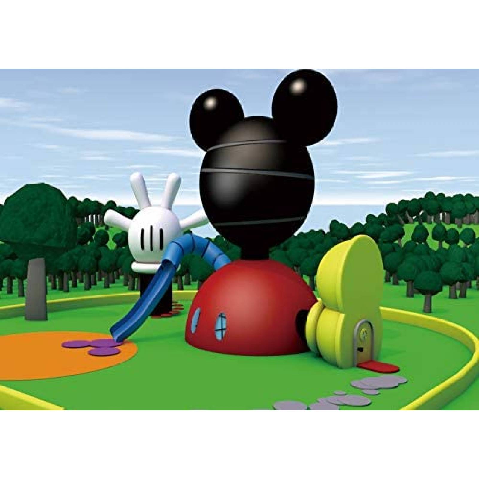 Fondo de Fotografia EOALOR de 5x3 Pies -Casa de Mickey Mouse