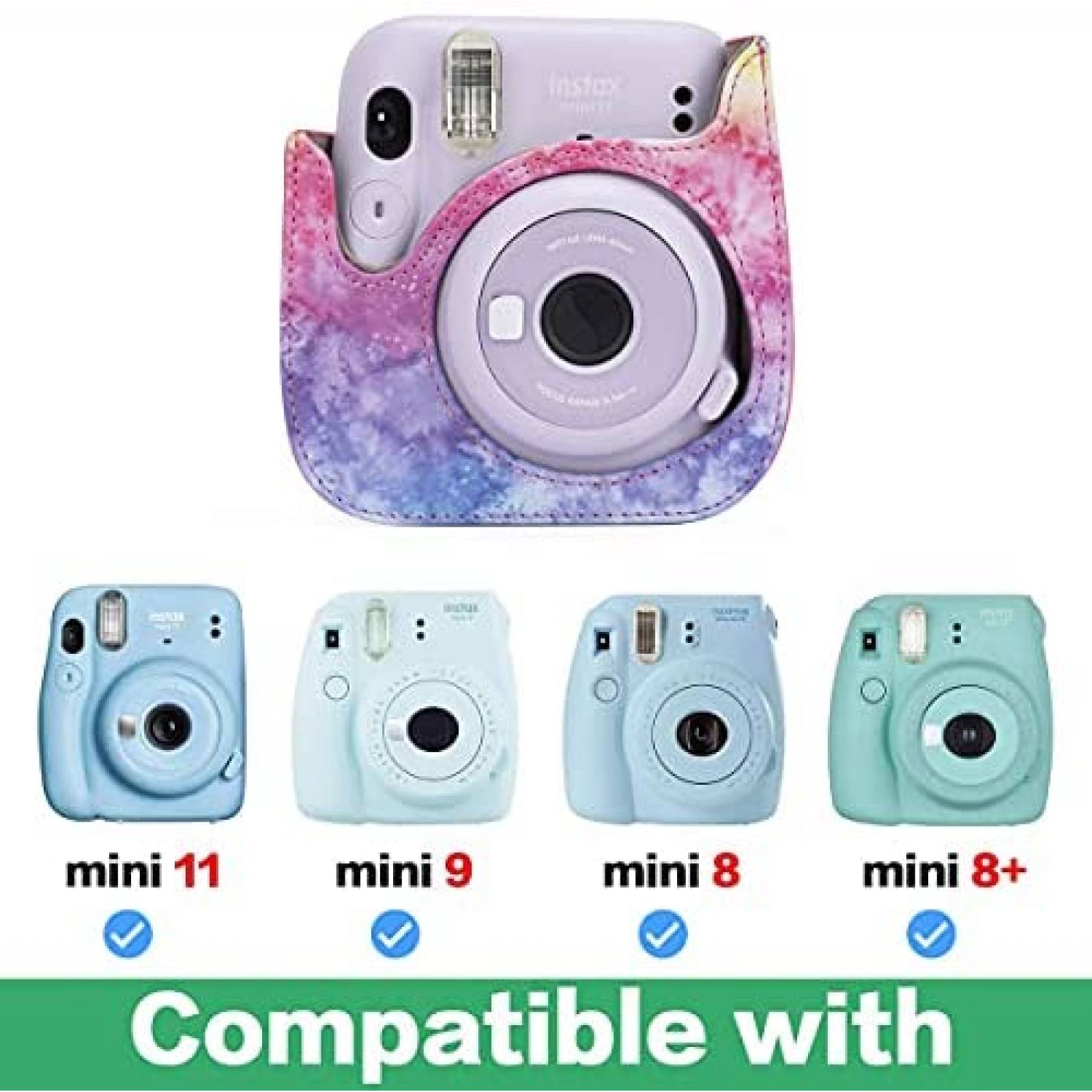 Funda para cámara compatible con cámara instantánea Fujifilm Instax Mini  11/9/8/
