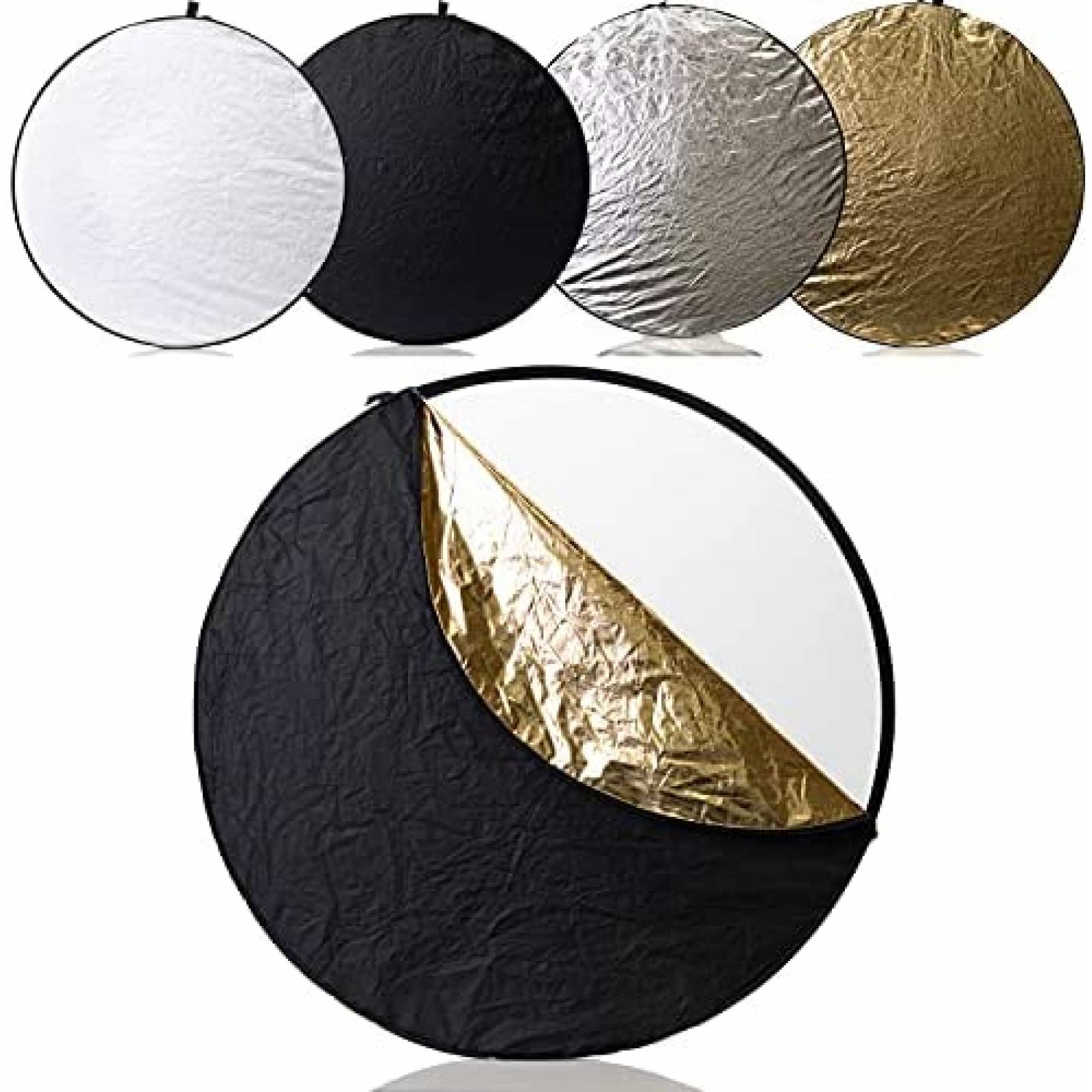 Reflector para Fotografia FTF GEAR 110cm 5-in-1 -Negro