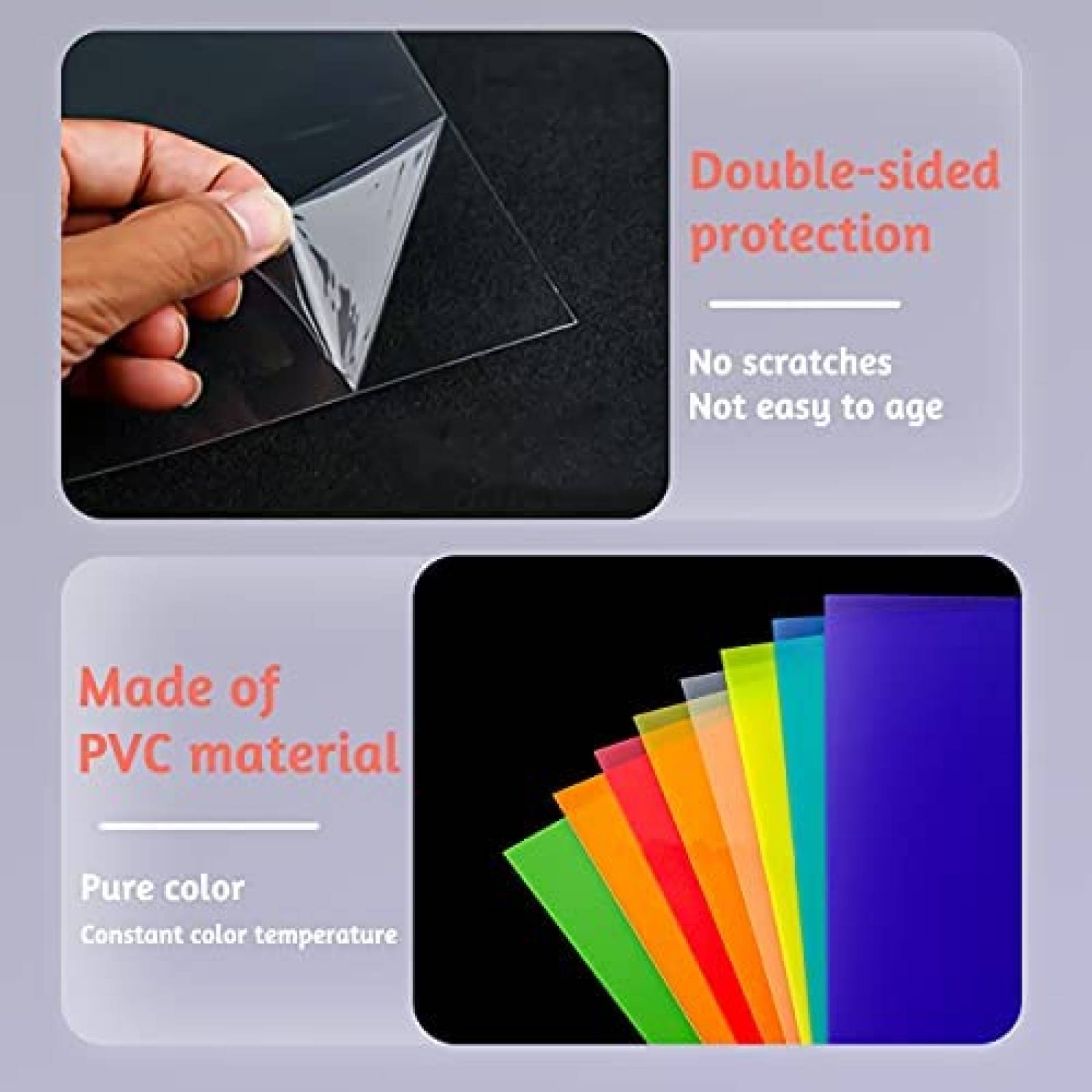 Filtros Generico 8 Pzs Gel de Correccion de Color-Multicolor