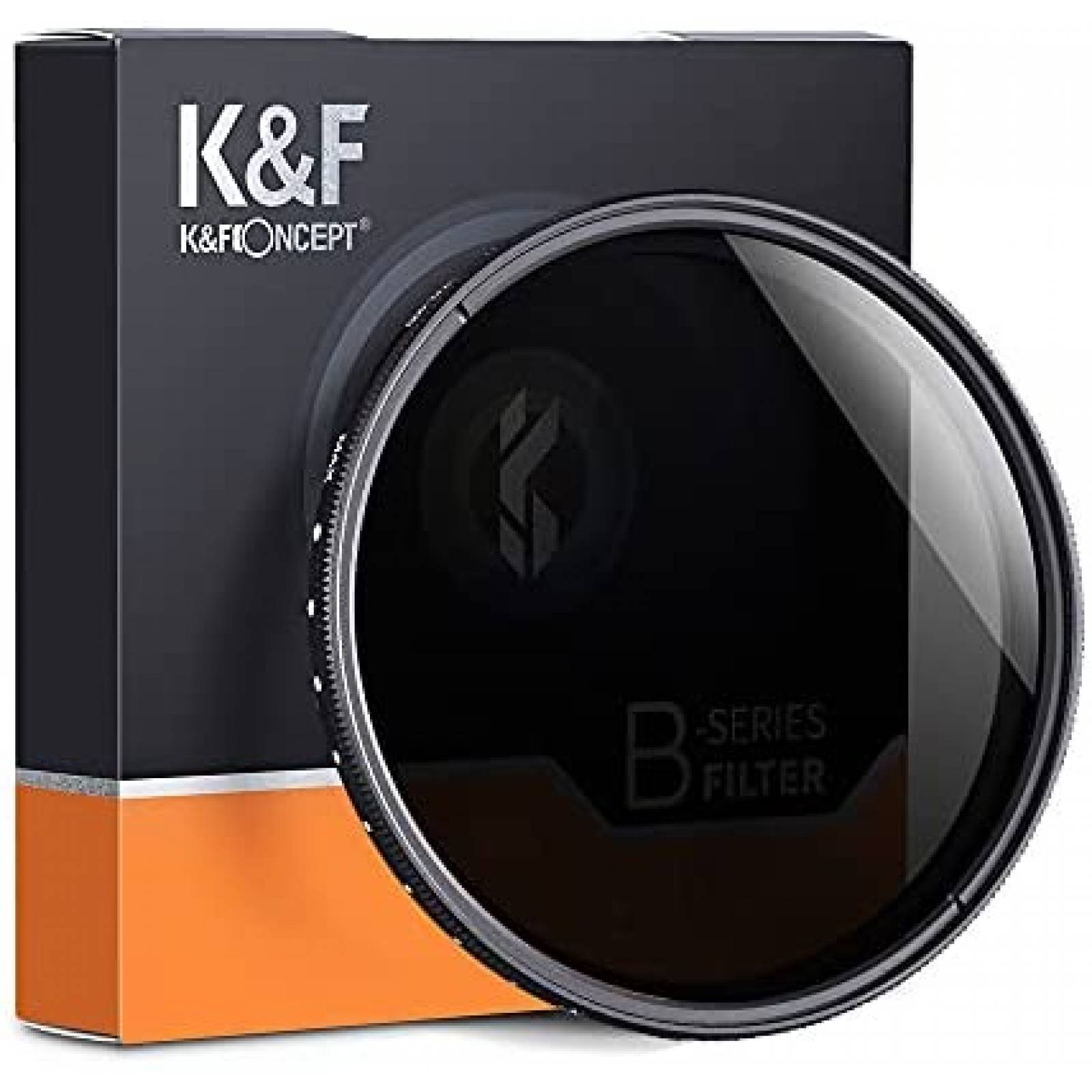 Filtro de Densidad Neutra K&F ND2-ND400 de 37mm -Negro