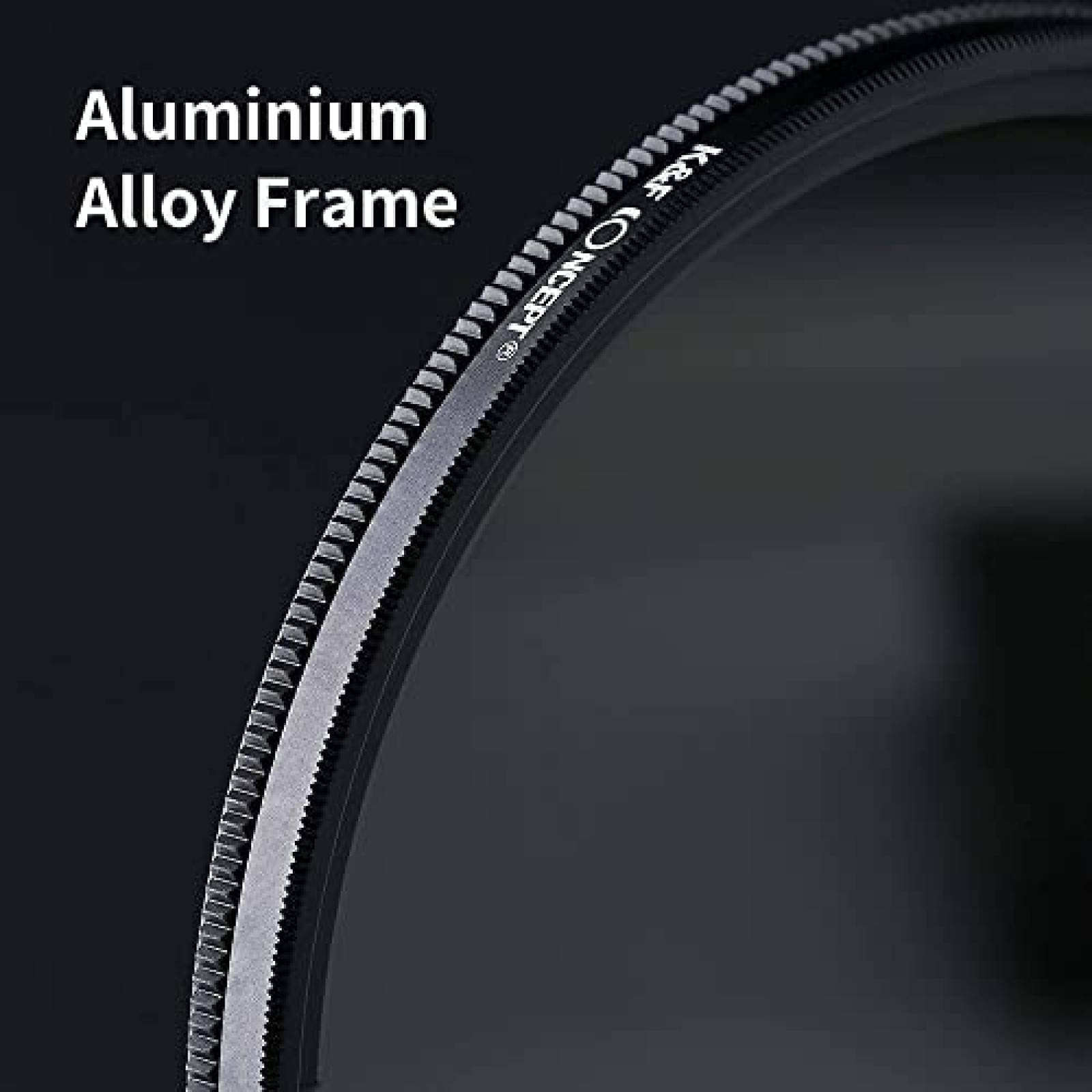 Filtro de Densidad Neutra K&F ND2-ND400 de 37mm -Negro