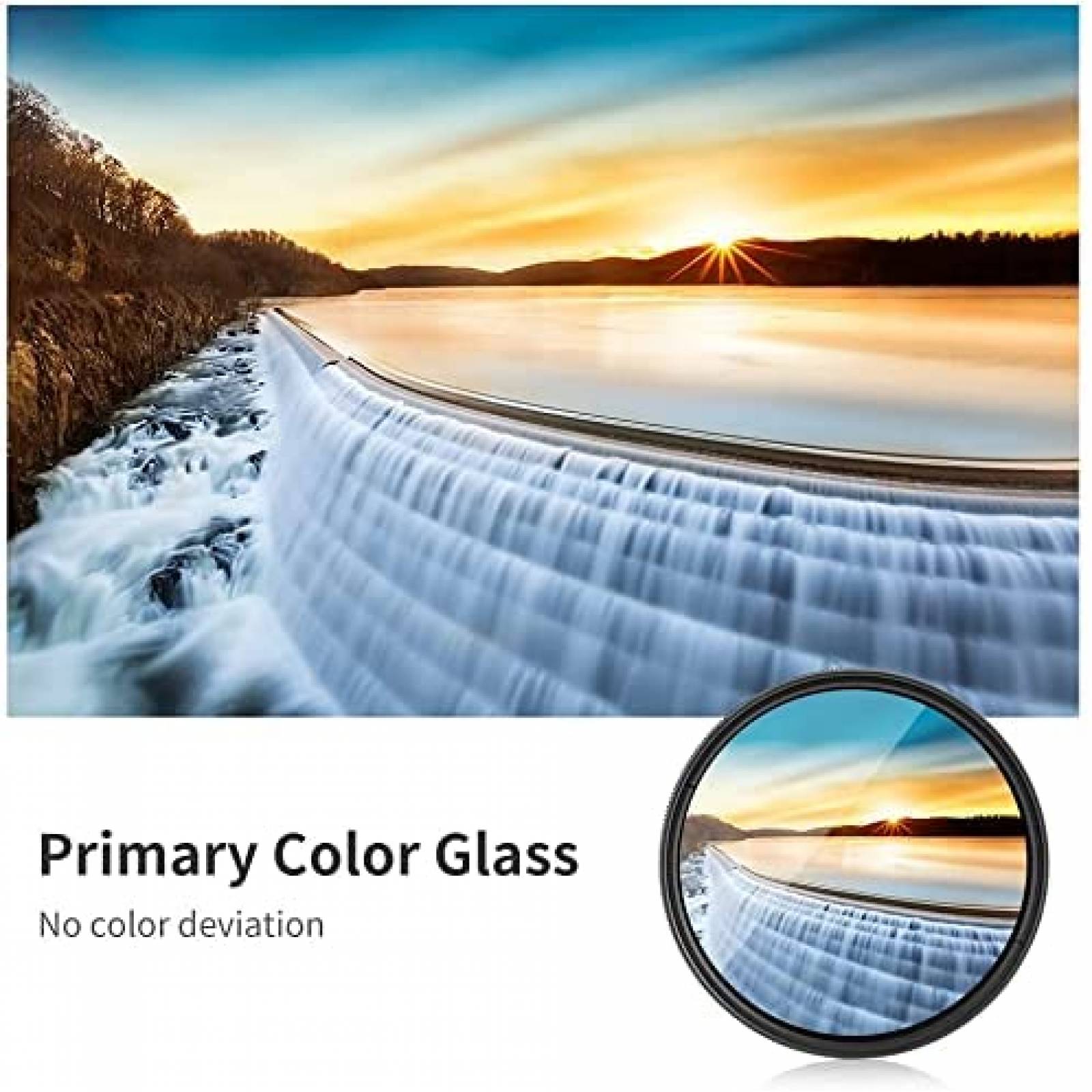 Filtro de Densidad Neutra K&F ND2-ND400 de 37mm -Negro