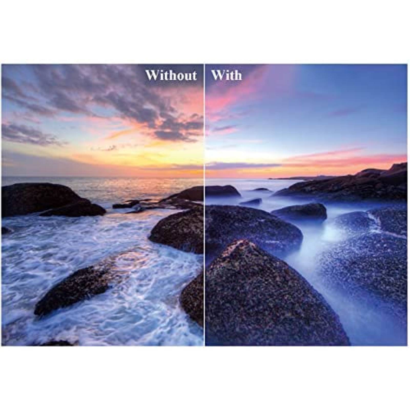 Filtro de Densidad Neutra K&F ND2-ND400 de 37mm -Negro