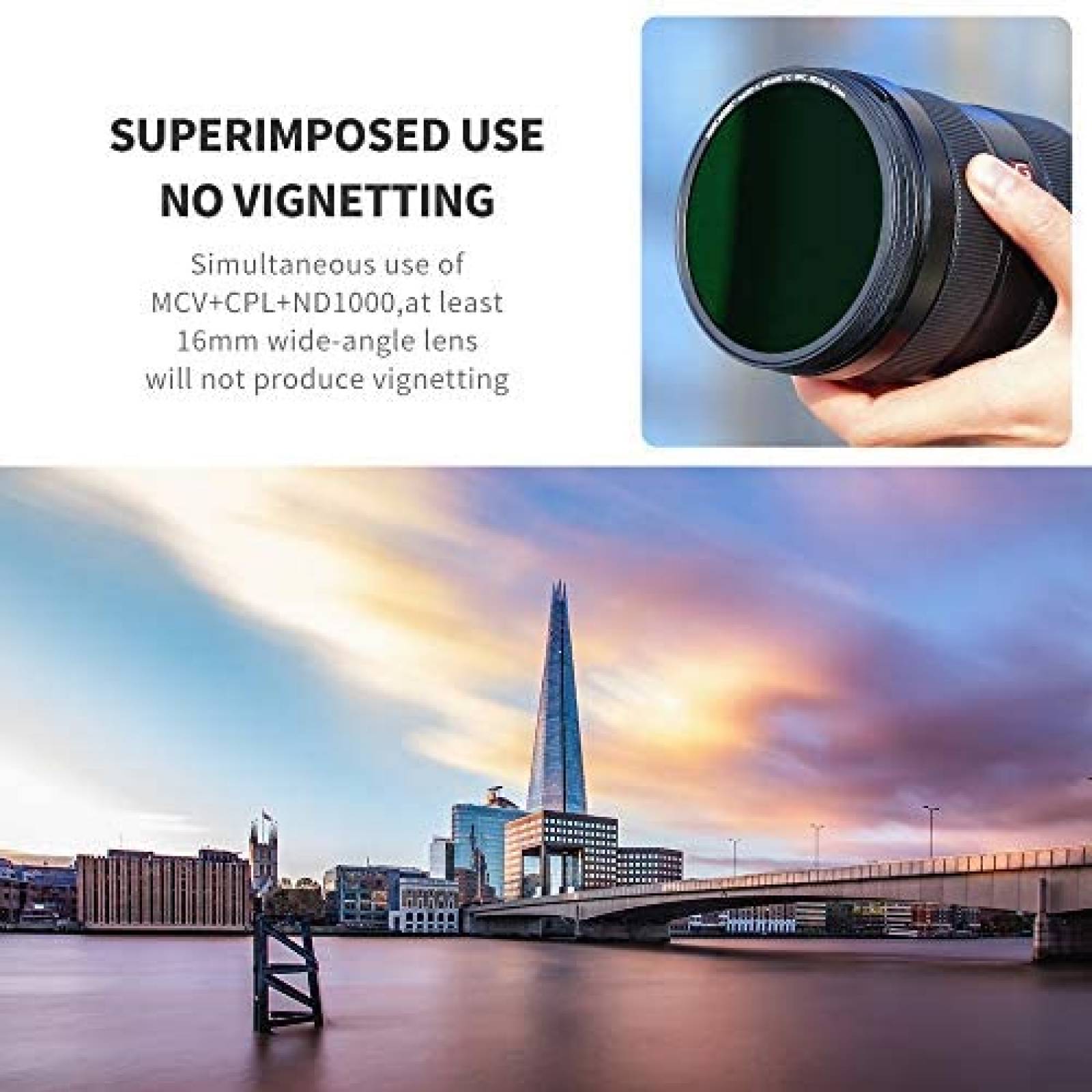 Filtro Camara K&F Concept KF-FT1625 Magnetico Neutral -Negro